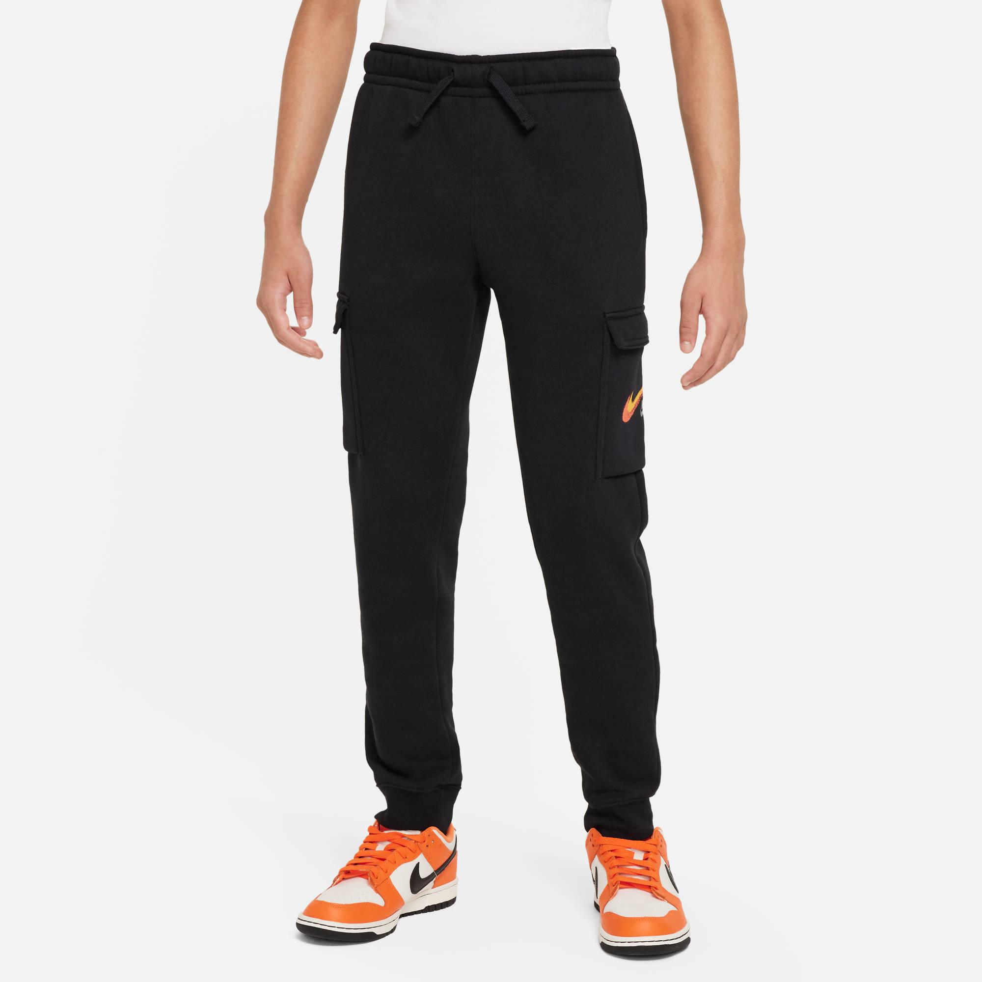 NIKE B NSW SI FLC CARGO PANT BB BLACK