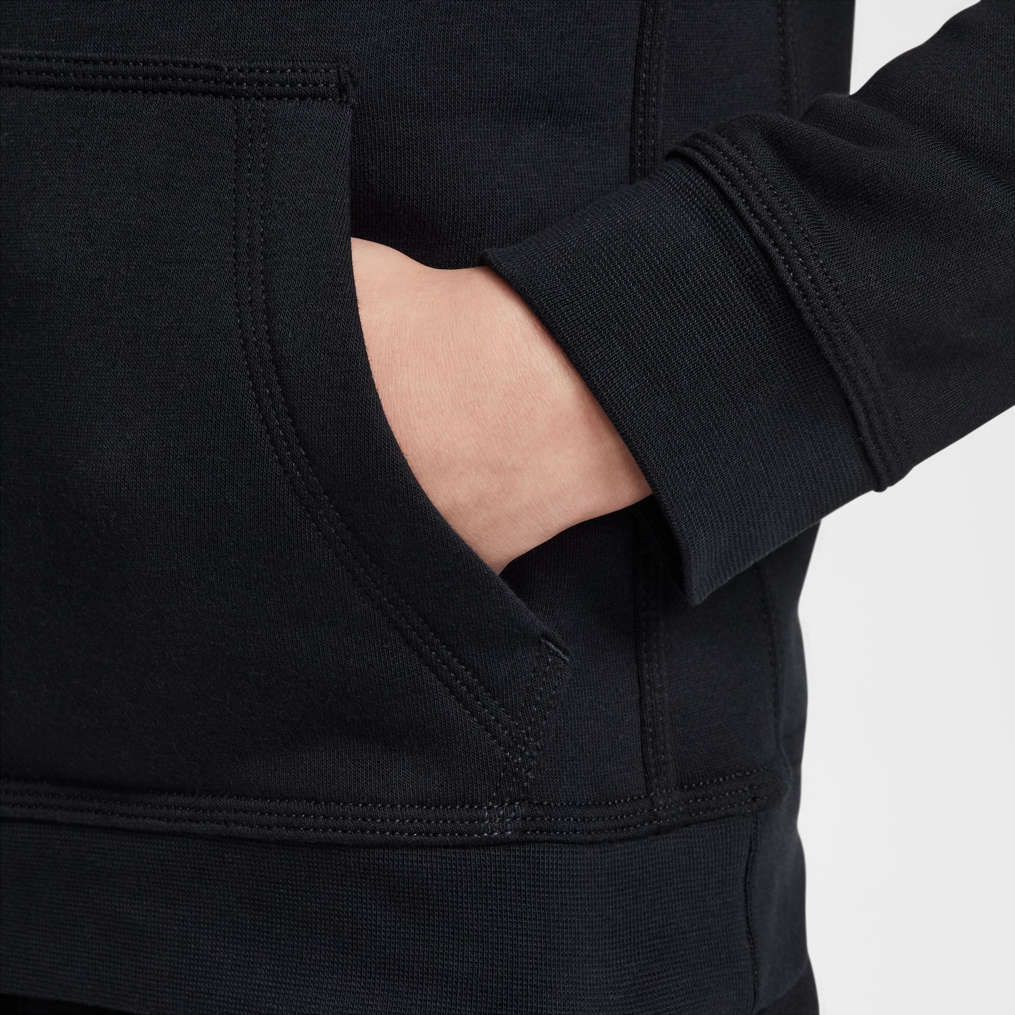 NIKE B NSW SI FLC PO HOODIE BB2 BLACK – Bild 4