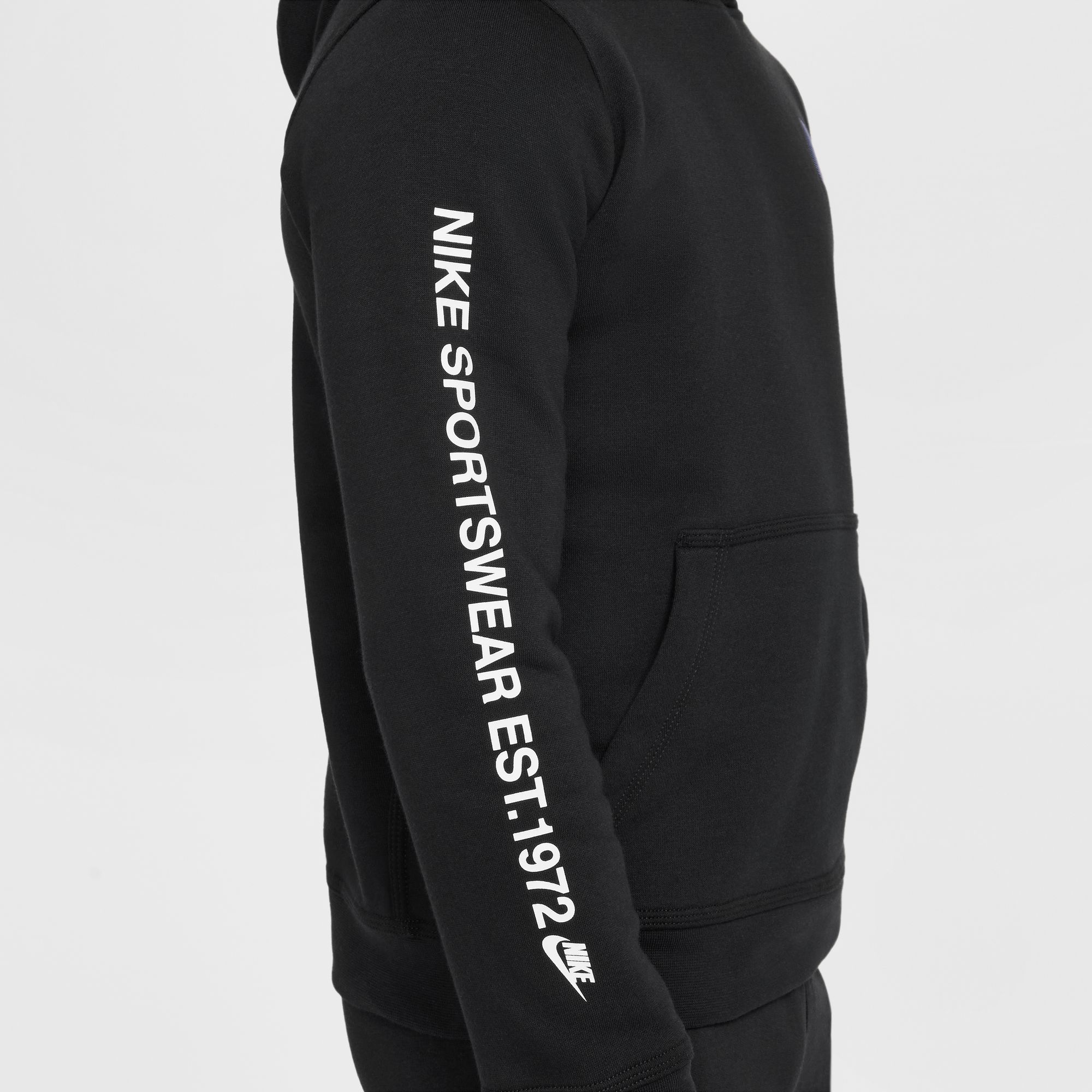 NIKE B NSW SI FLC PO HOODIE BB2 BLACK – Bild 5