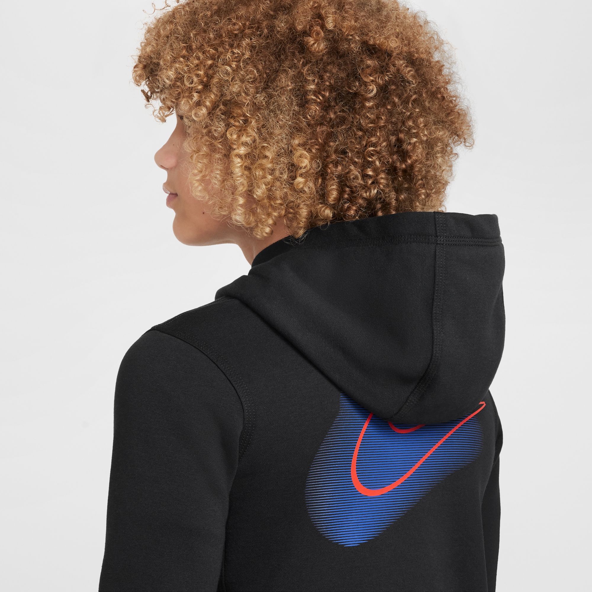 NIKE B NSW SI FLC PO HOODIE BB2 BLACK – Bild 6