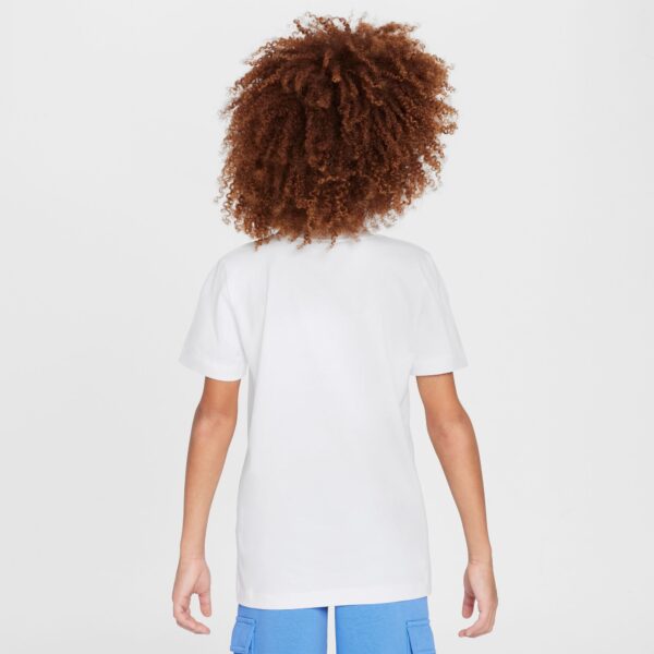 NIKE B NSW SI GRAPHIC TEE WHITE/BLUE BEYOND – Bild 3