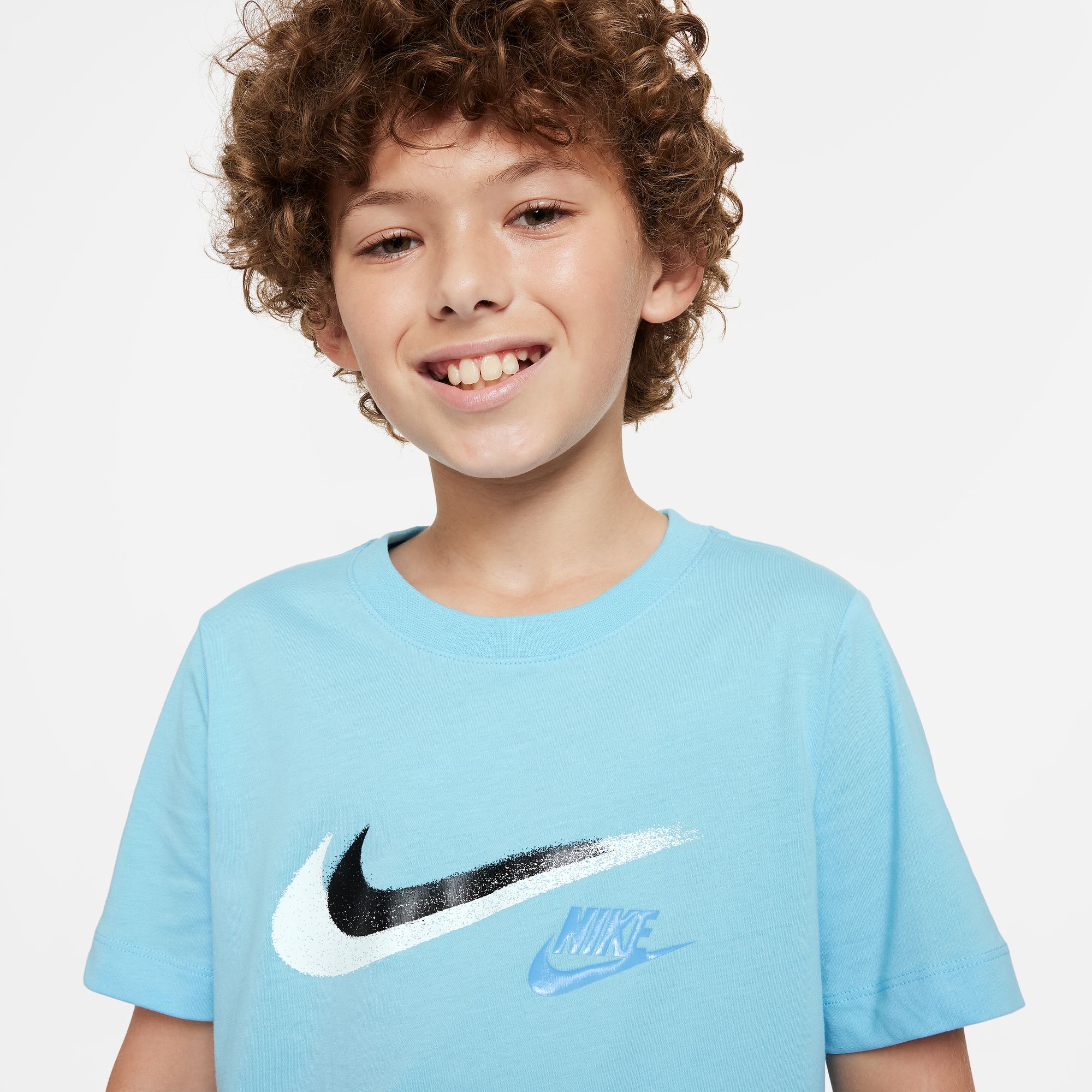 NIKE B NSW SI SS TEE AQUARIUS BLUE – Bild 3