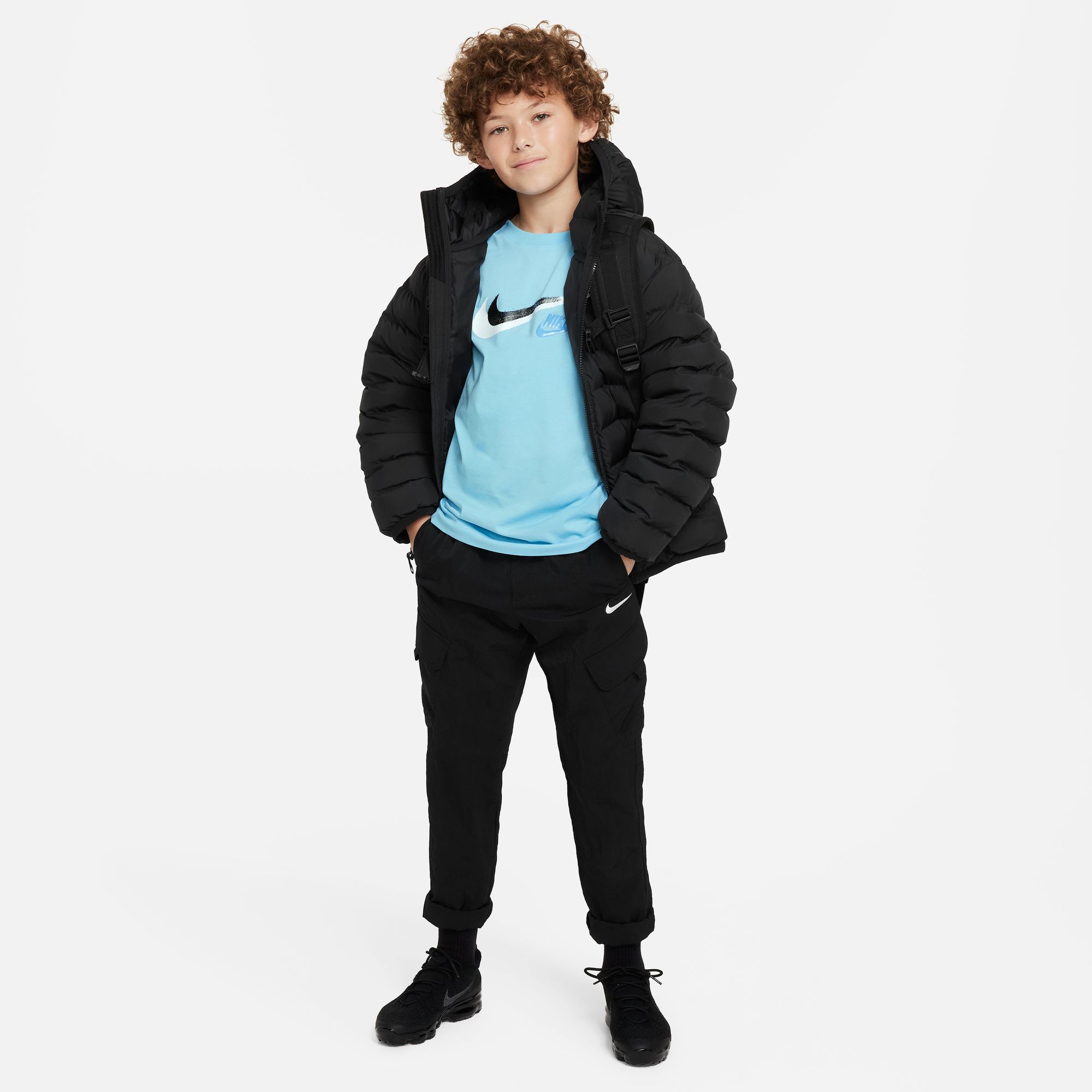 NIKE B NSW SI SS TEE AQUARIUS BLUE – Bild 4