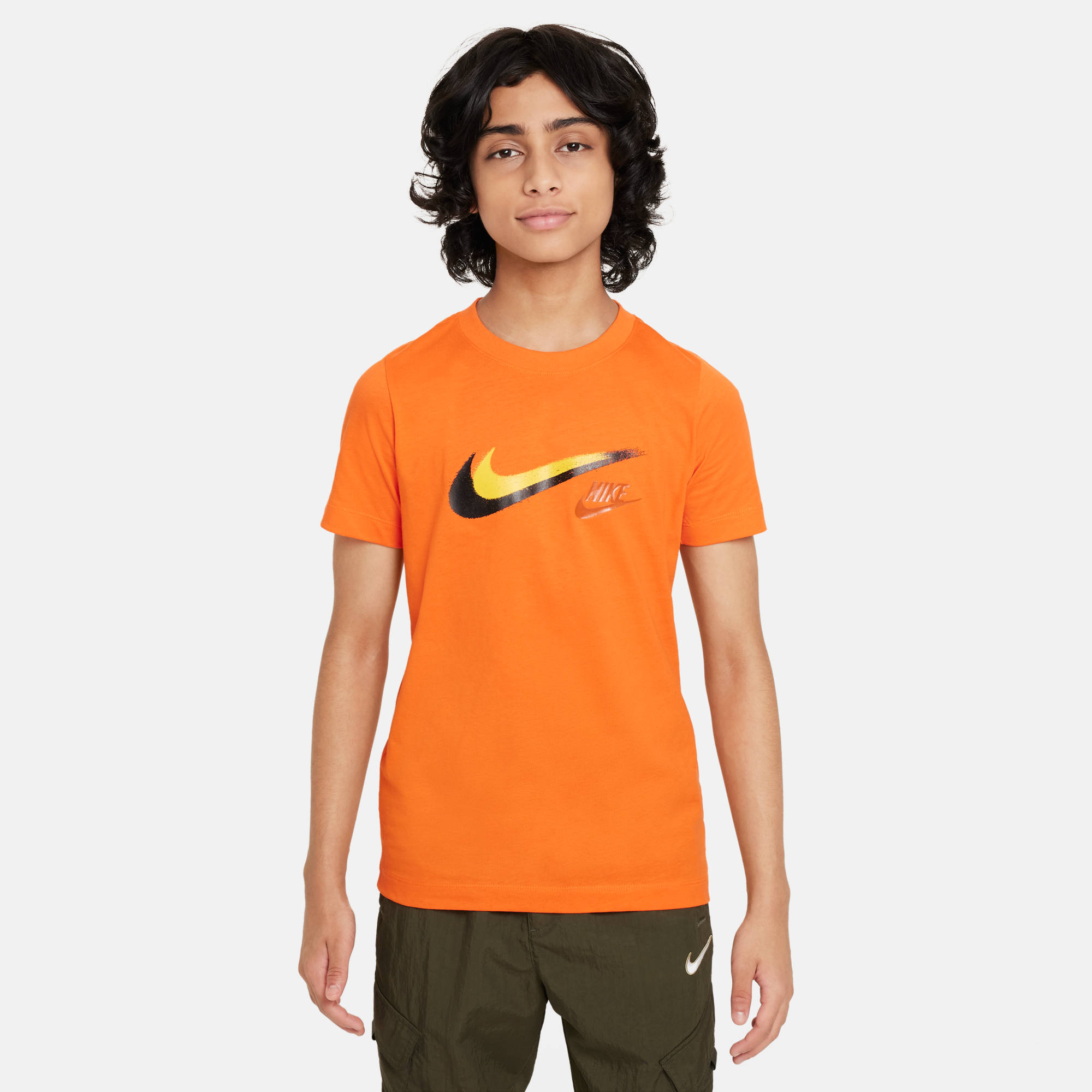 NIKE B NSW SI SS TEE SAFETY ORANGE