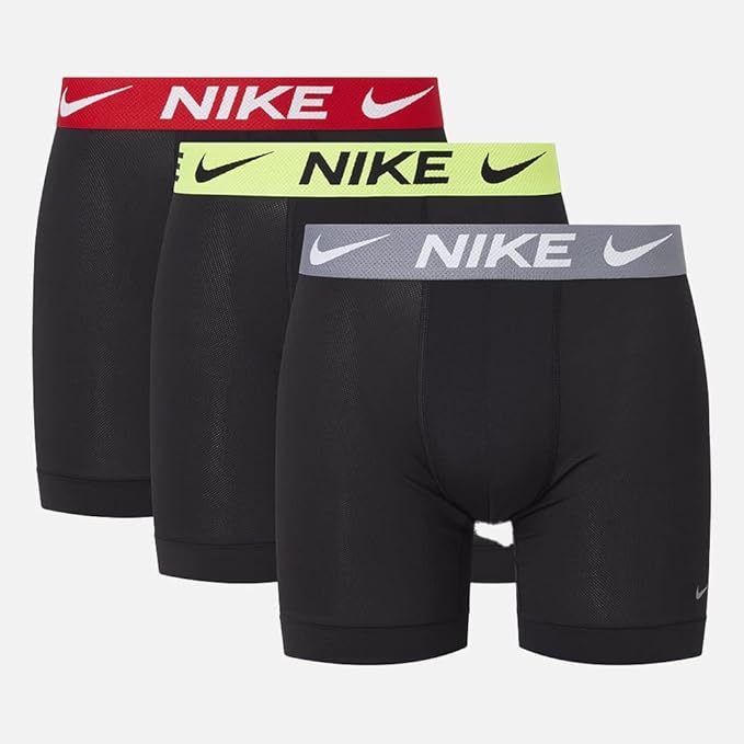 NIKE BOXER BRIEF 3PK BLK/VOLT WB/COOL GREY WB/UNI RED WB