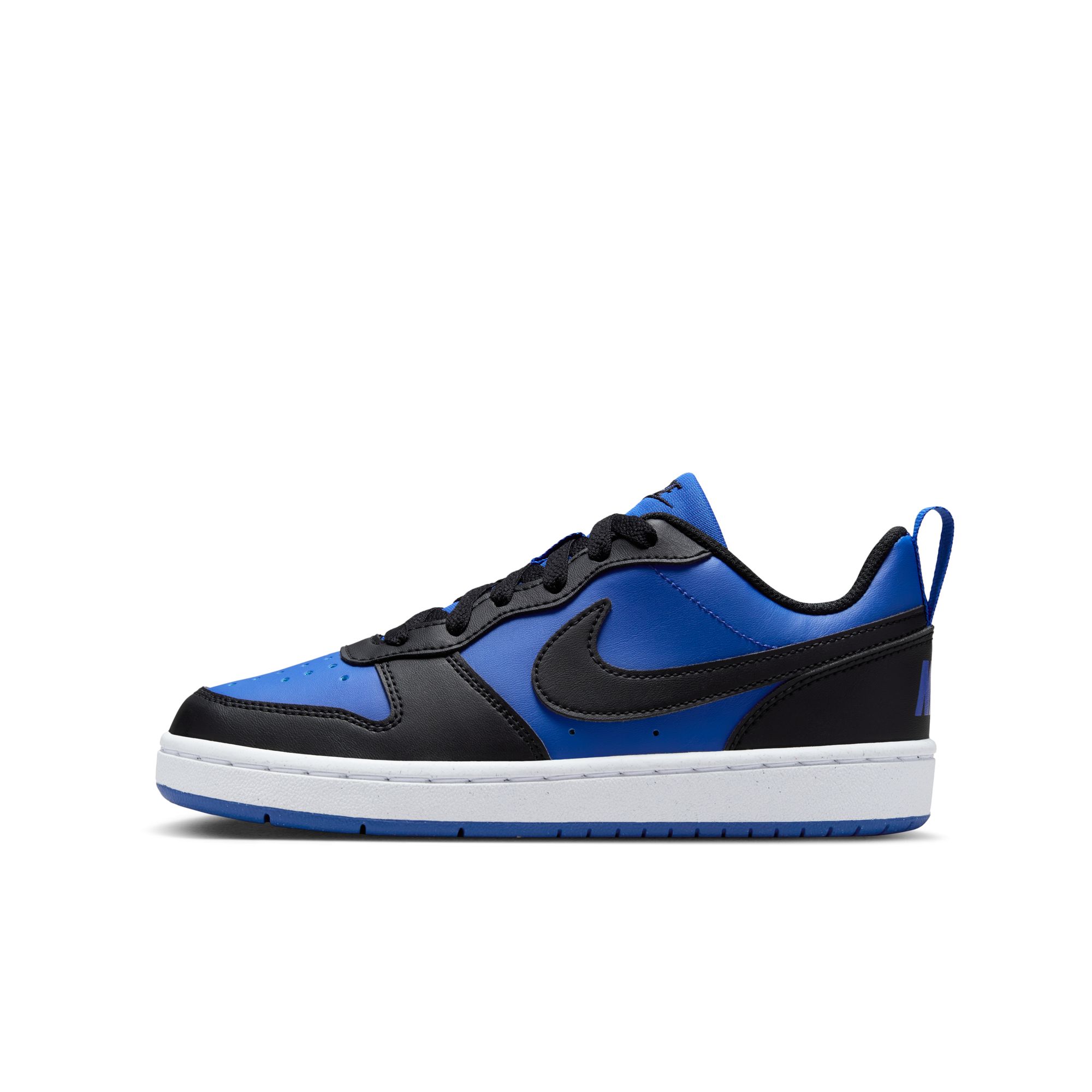 NIKE COURT BOROUGH LOW RECRAFT GS GAME ROYAL/BLACK-WHITE