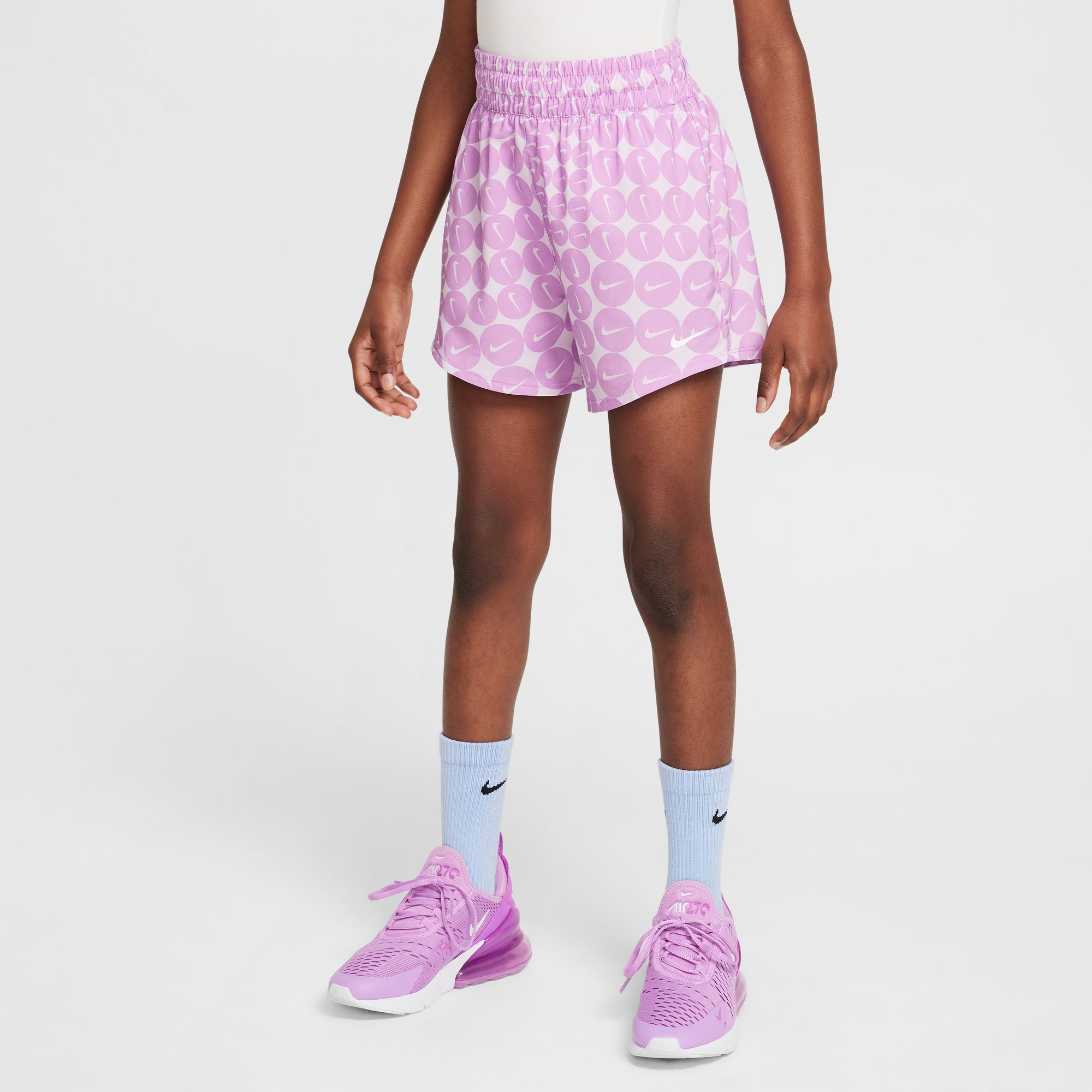 NIKE G NK ONE SHORT AOP RUSH FUCHSIA/WHITE