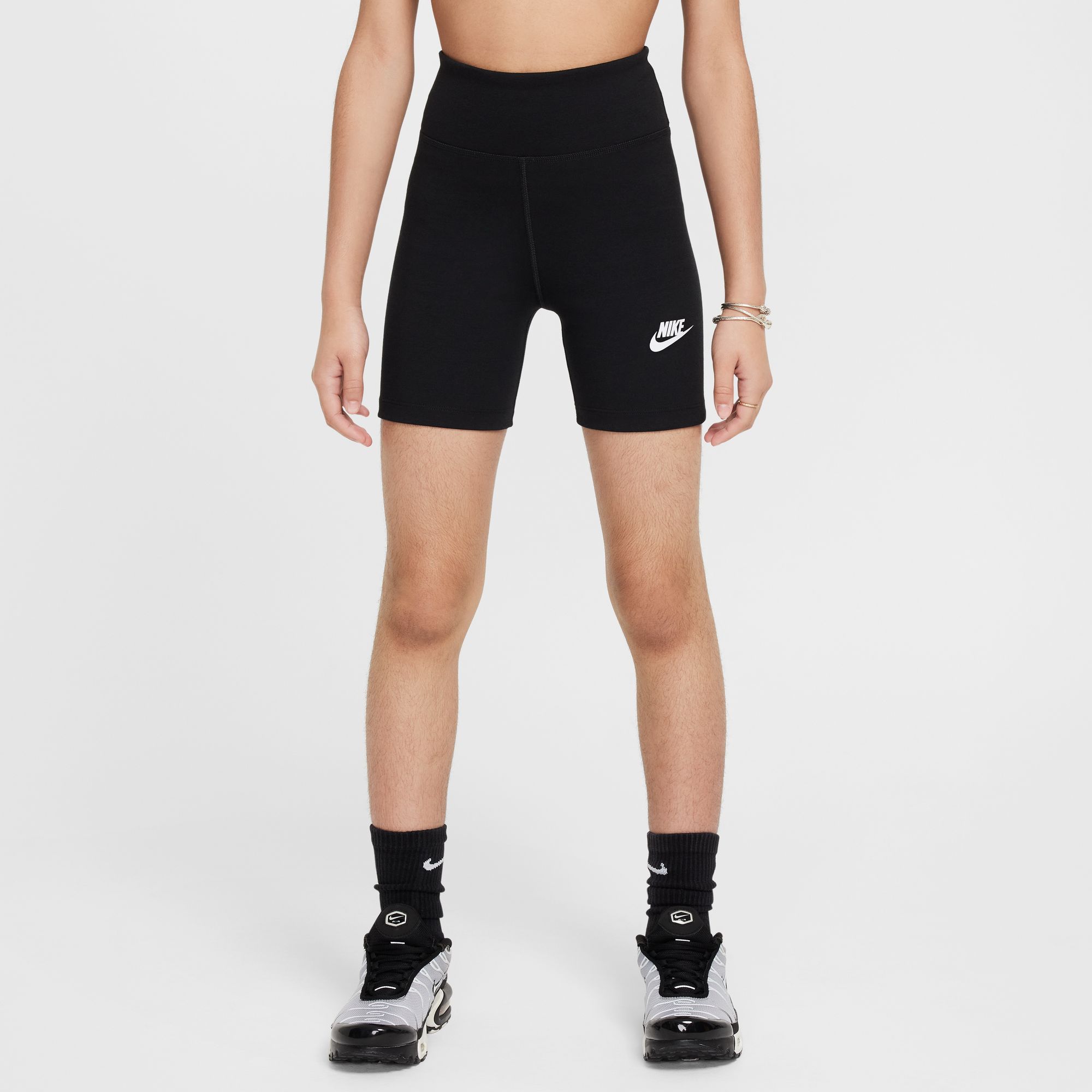 NIKE G NSW CLSSC 5IN HR BIKE SHORT BLACK/WHITE