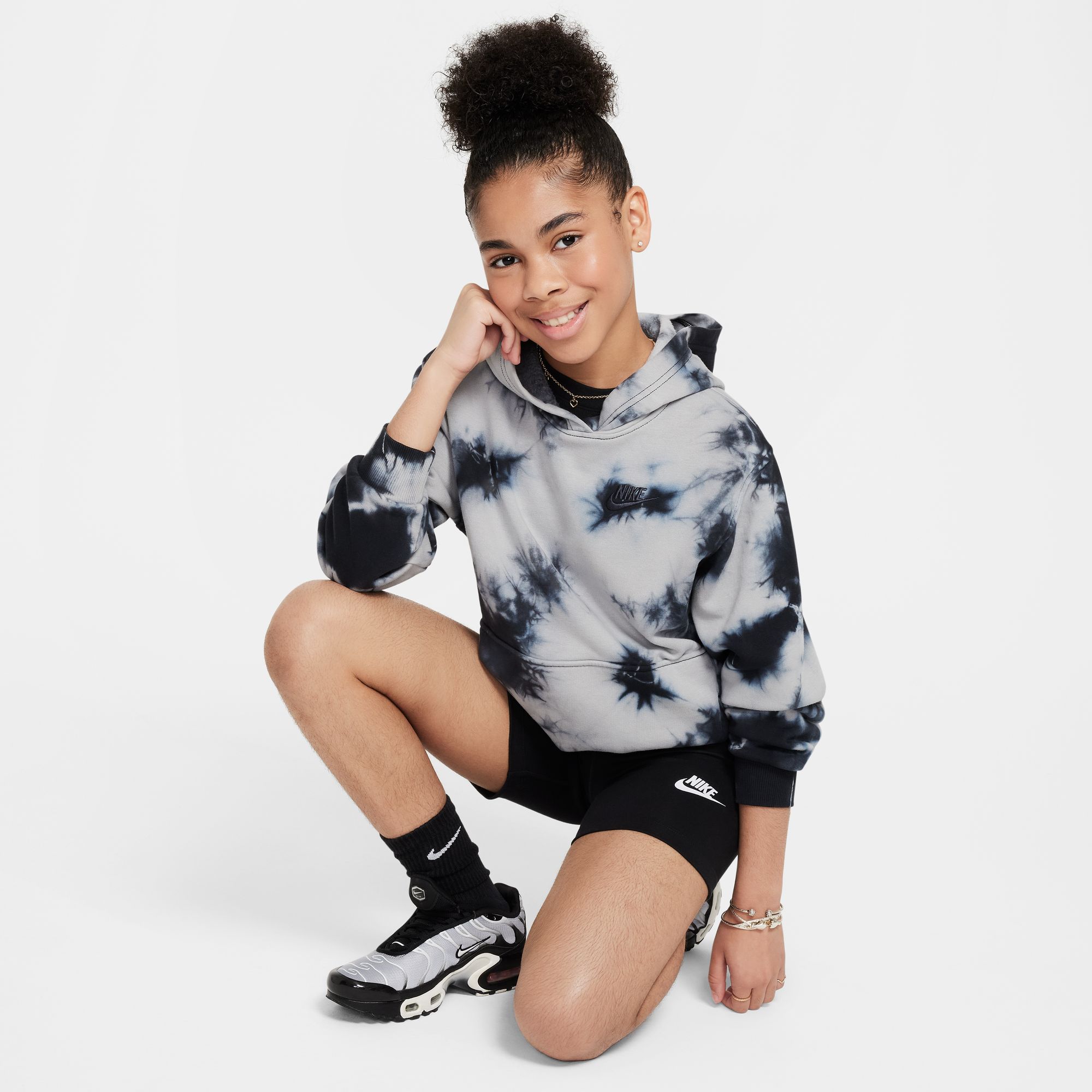 NIKE G NSW CLSSC 5IN HR BIKE SHORT BLACK/WHITE – Bild 5