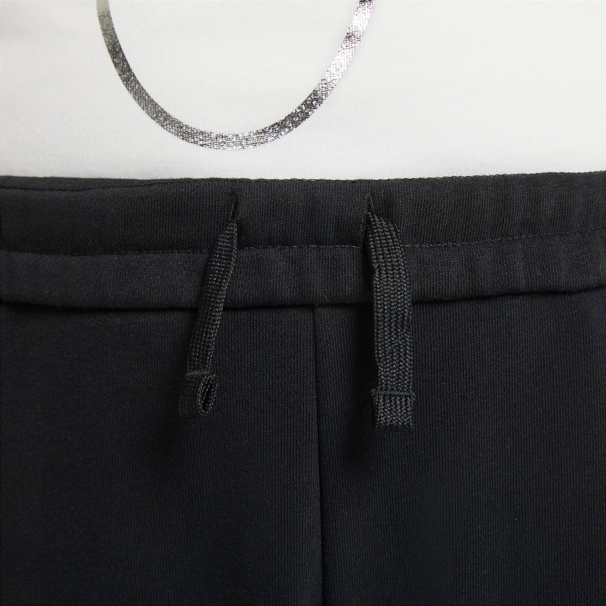 NIKE G NSW CLUB FT HW FTTD PANT BLACK/WHITE – Bild 6