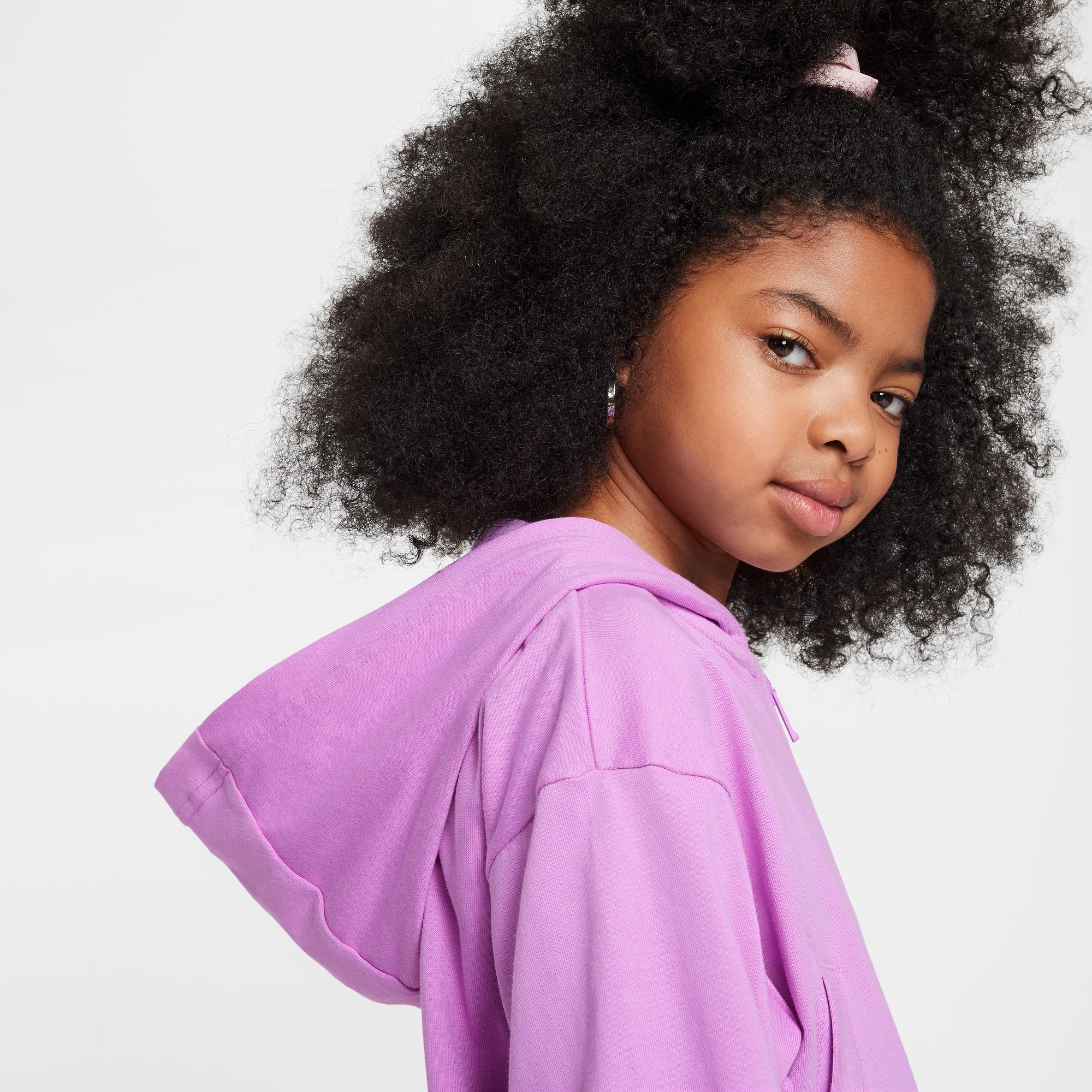 NIKE G NSW FZ HDY JSY LBR RUSH FUCHSIA/WHITE – Bild 5