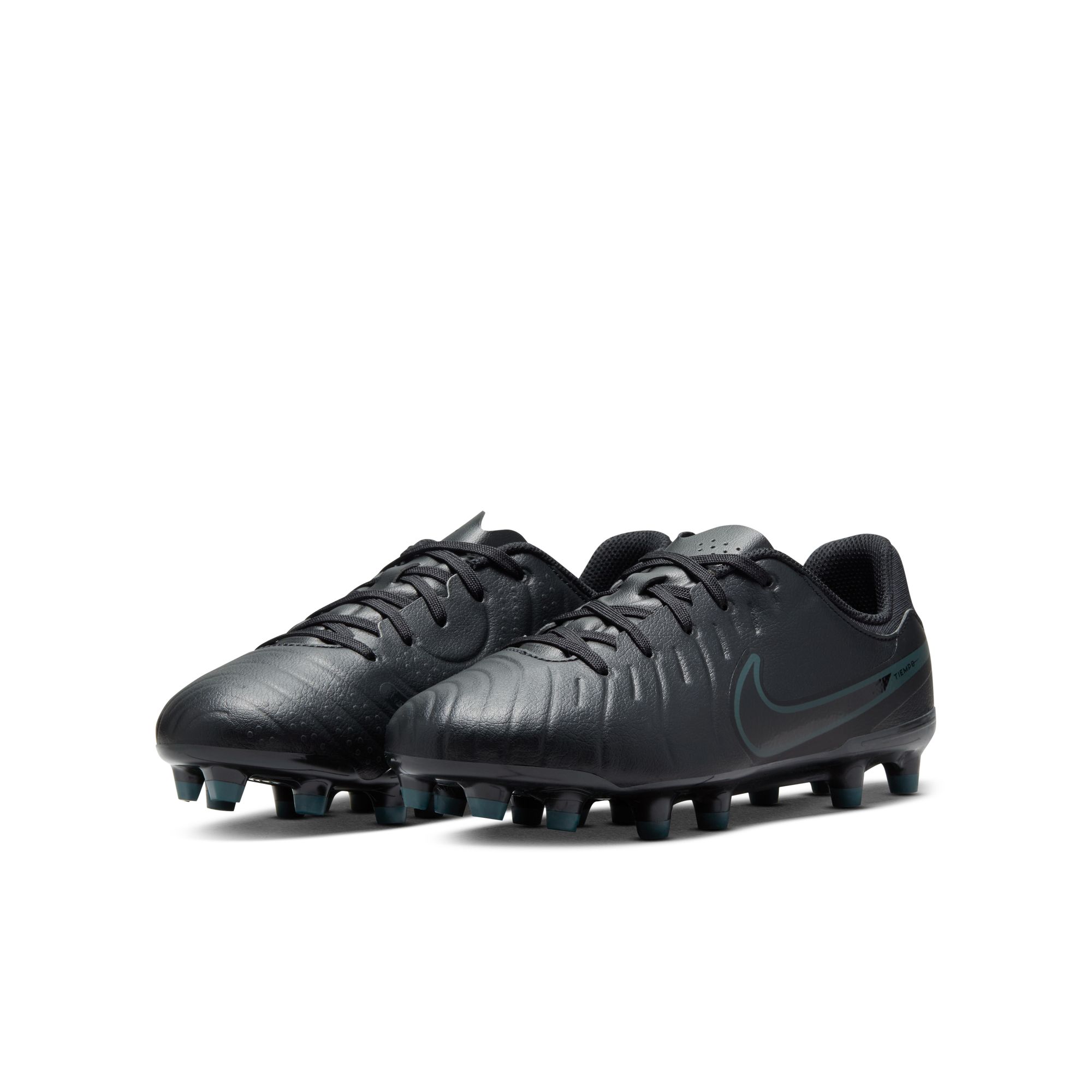 NIKE JR LEGEND 10 ACADEMY FG/MG BLACK/BLACK-DEEP JUNGLE – Bild 3