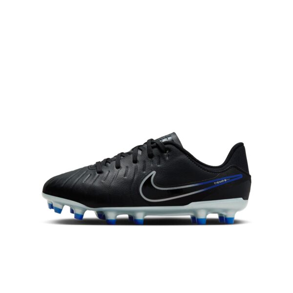 NIKE JR LEGEND 10 ACADEMY FG/MG BLACK/CHROME-HYPER ROYAL – Bild 6