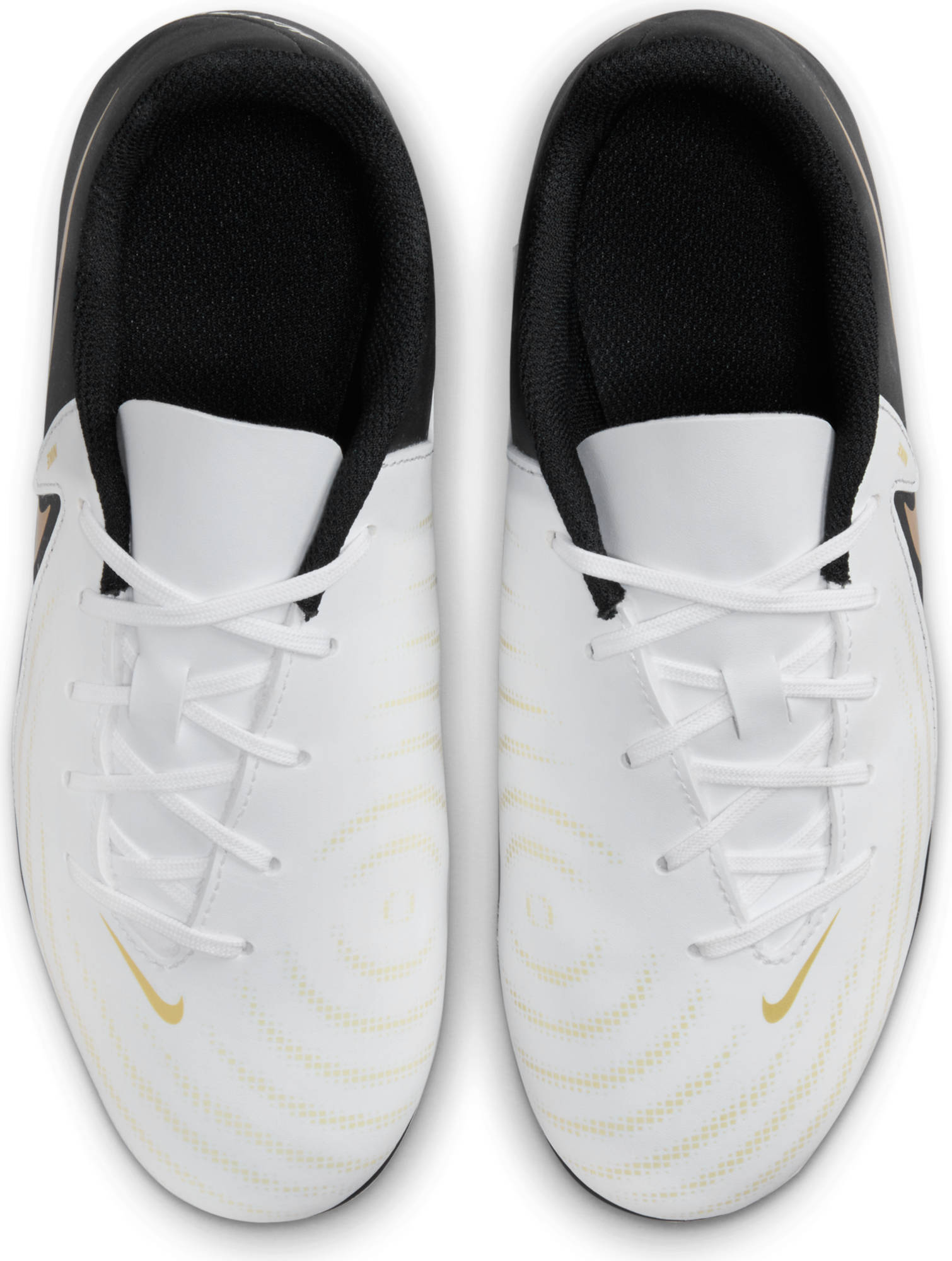 NIKE JR PHANTOM GX II CLUB FG/MG WHITE/BLACK-MTLC GOLD COIN – Bild 5