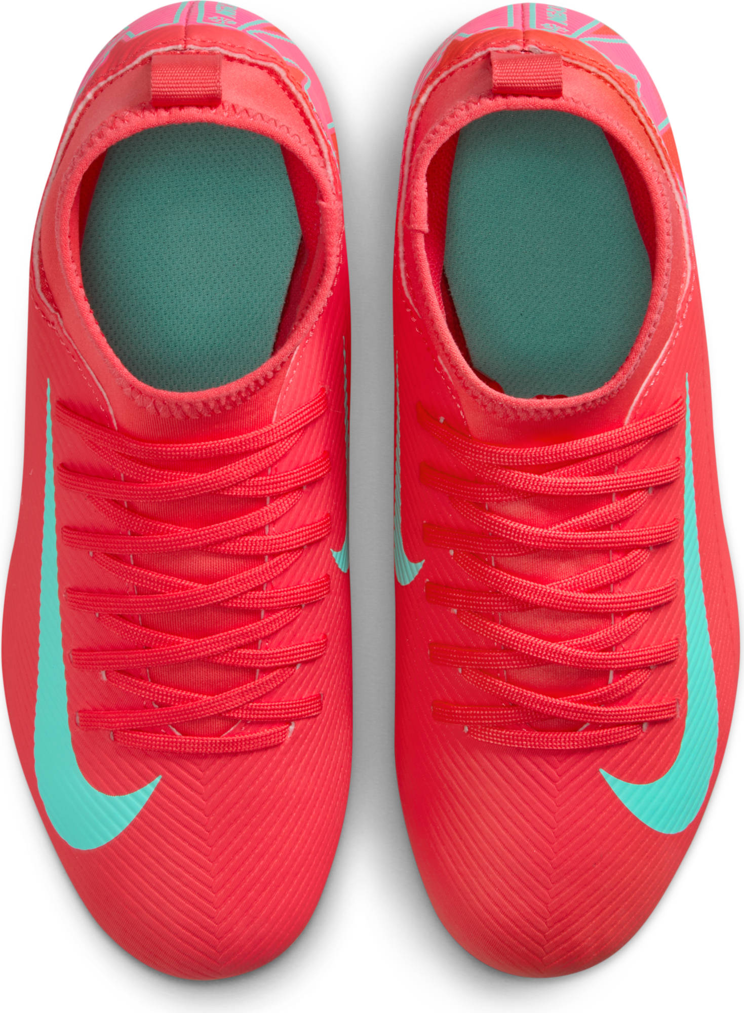 NIKE JR SUPERFLY 10 CLUB FG/MG EMBER GLOW/AURORA GREEN – Bild 3