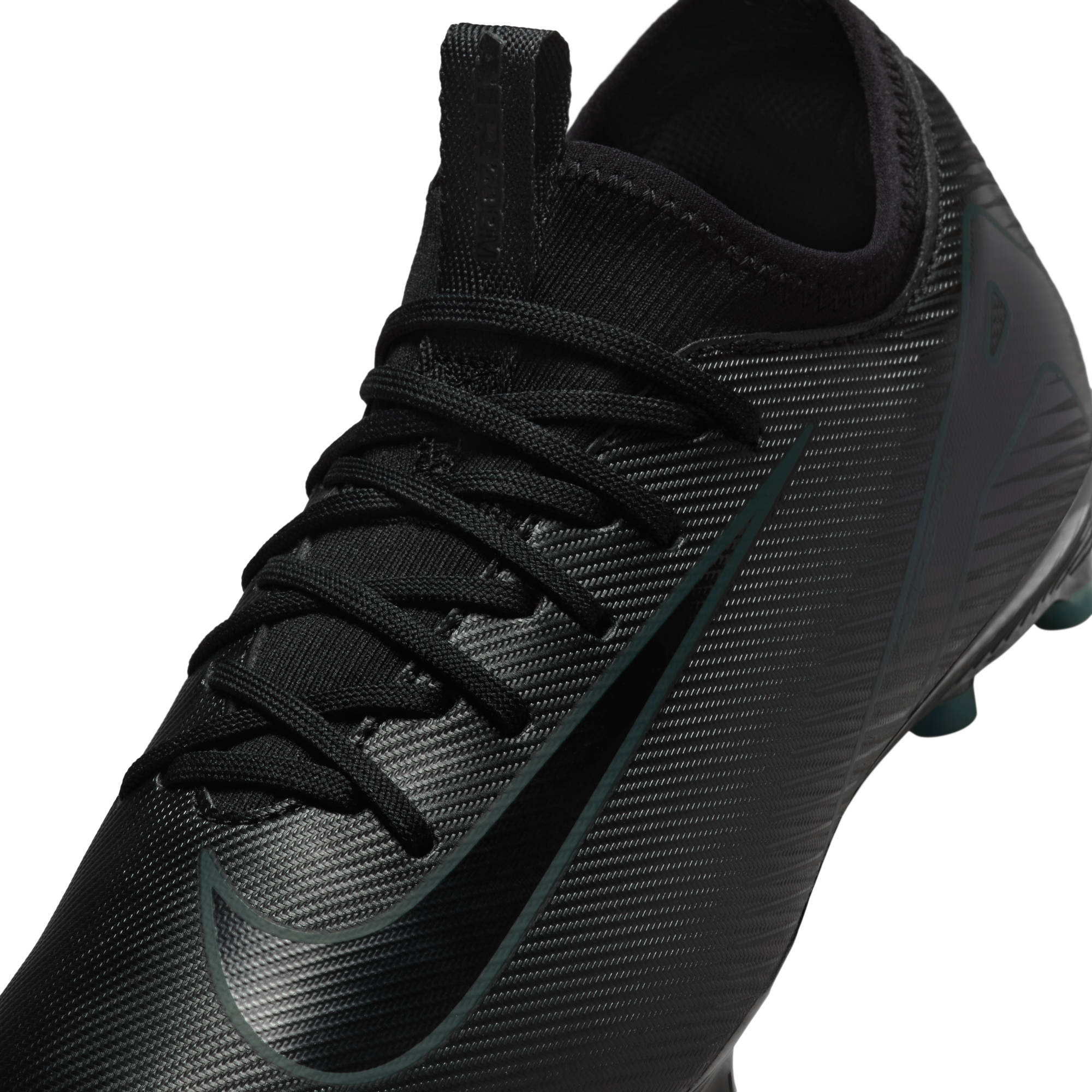NIKE JR ZOOM VAPOR 16 ACADEMY FG/MG BLACK/BLACK-DEEP JUNGLE – Bild 4