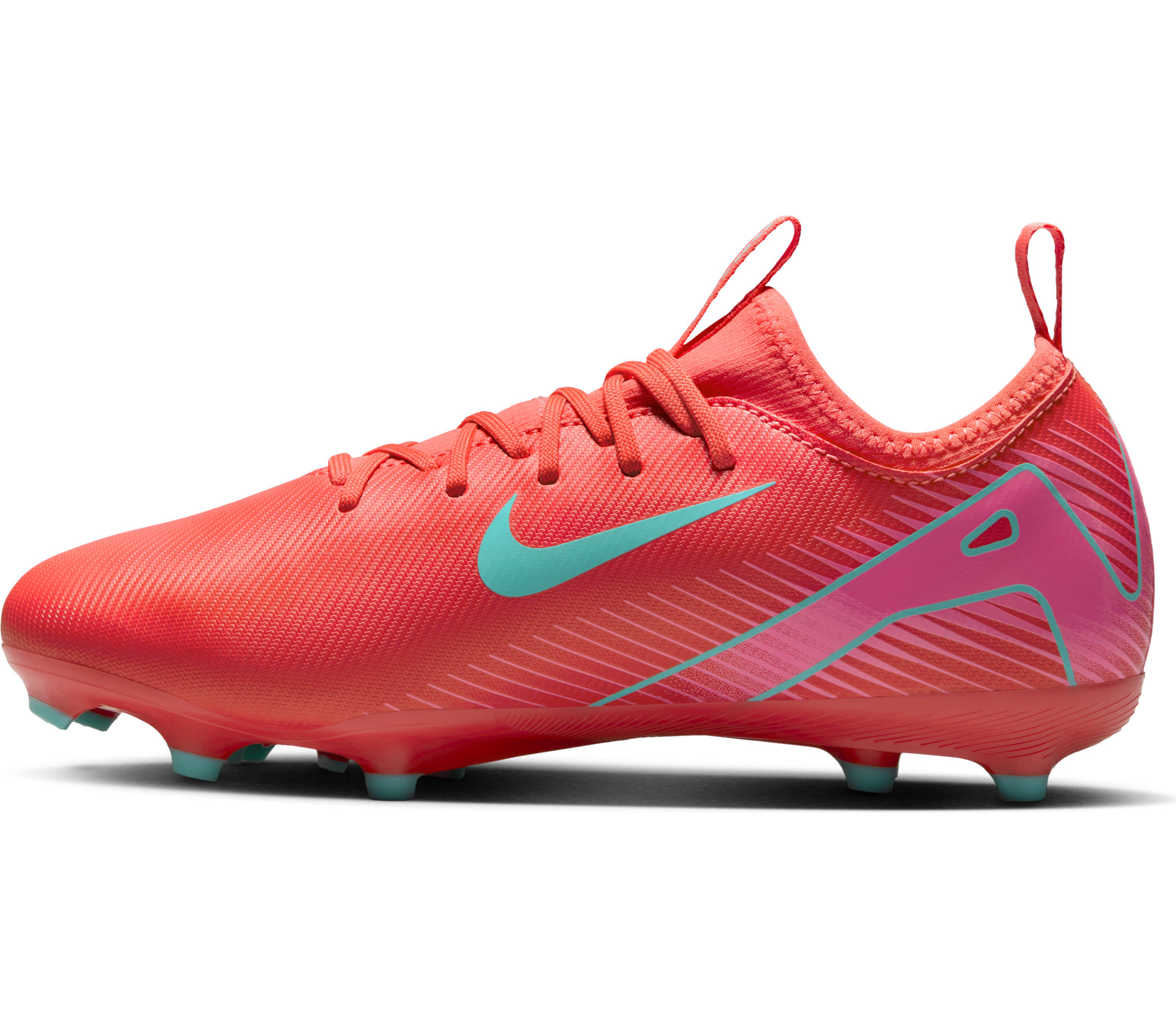 NIKE JR ZOOM VAPOR 16 ACADEMY FG/MG EMBER GLOW/AURORA GREEN – Bild 5