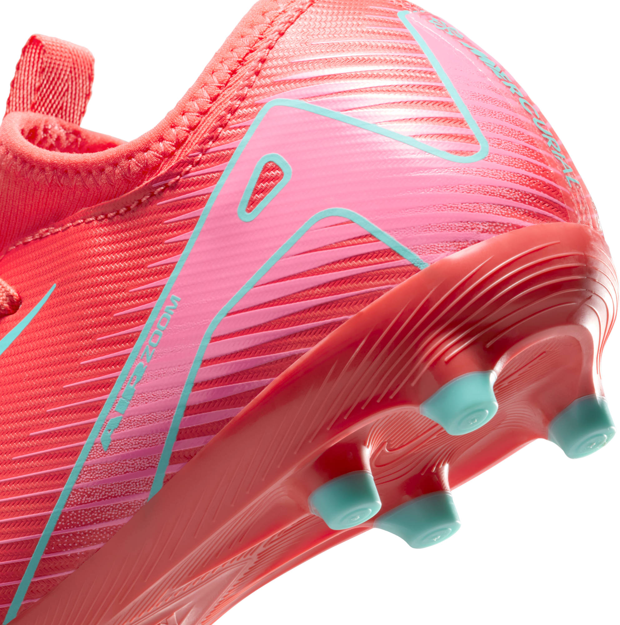 NIKE JR ZOOM VAPOR 16 ACADEMY FG/MG EMBER GLOW/AURORA GREEN – Bild 9