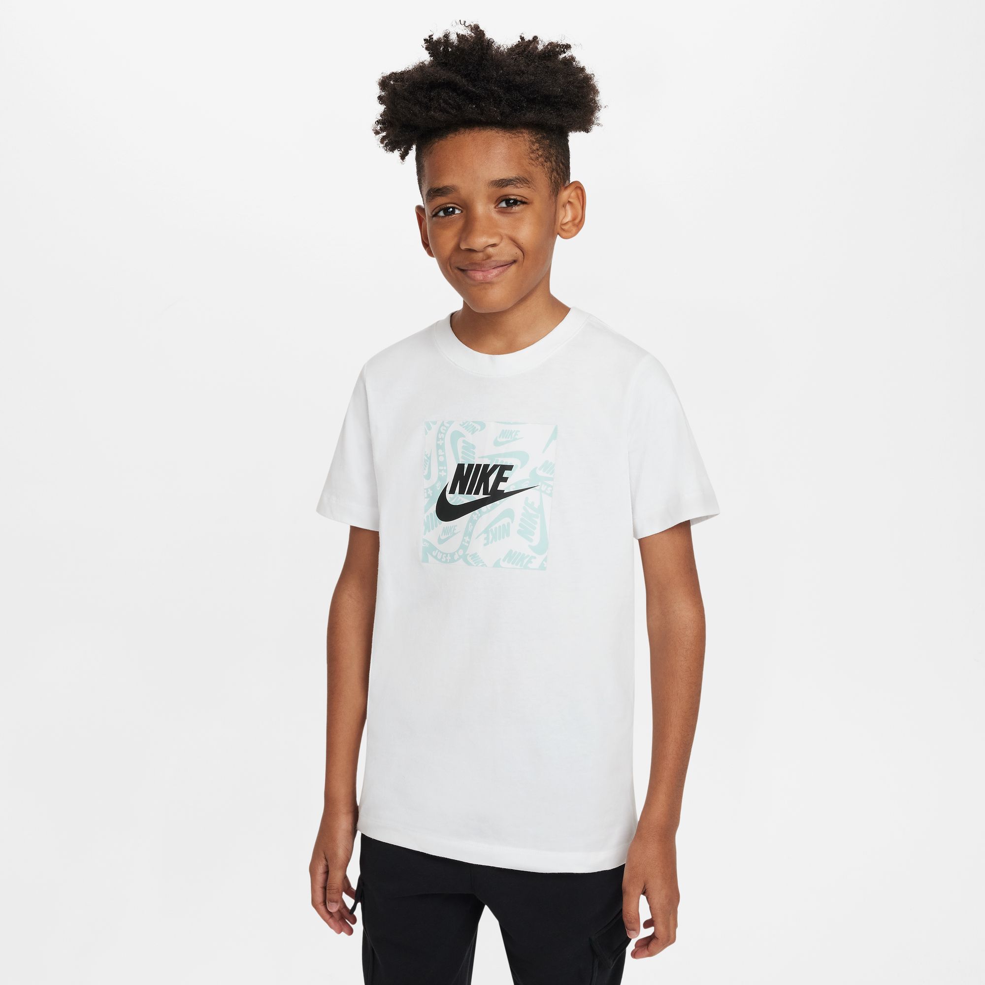 NIKE K NSW TEE CLUB SESONAL HBR GFX WHITE