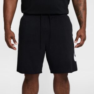 NIKE M NK CLUB ALUMNI FT SHORT BLACK/BLACK/WHITE