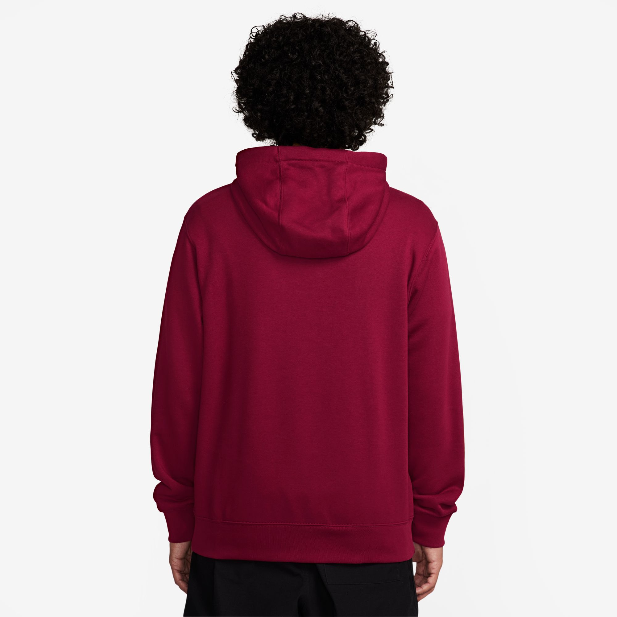 NIKE M NK CLUB BB PO HDY STACK GX TEAM RED/SAIL/SAFETY ORANGE – Bild 2