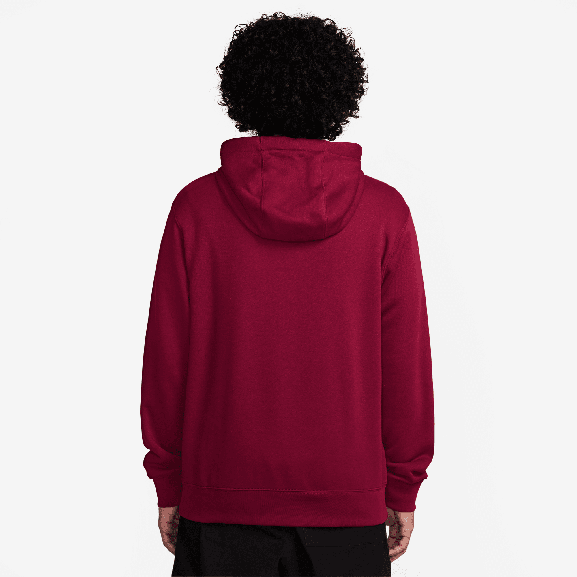 NIKE M NK CLUB BB PO HDY STACK GX TEAM RED/SAIL/SAFETY ORANGE – Bild 3