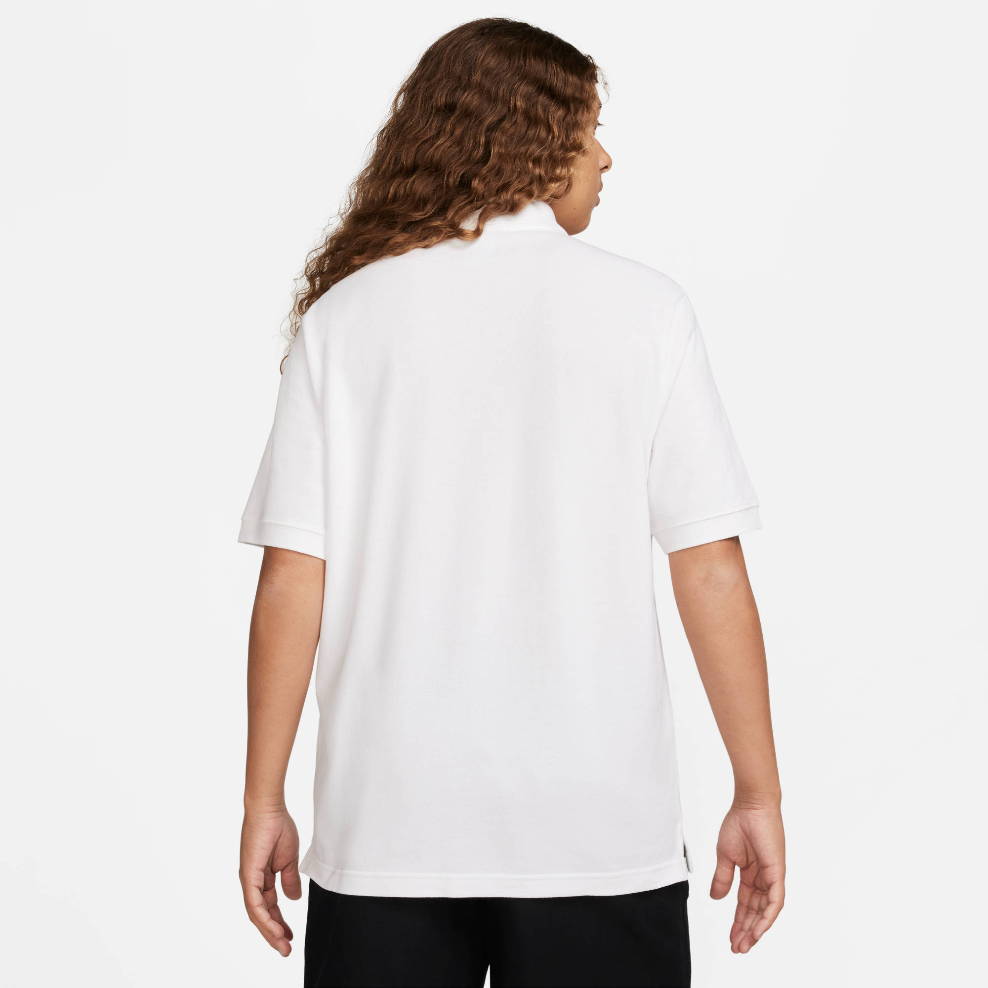 NIKE M NK CLUB SS POLO PIQUE WHITE/BLACK – Bild 2
