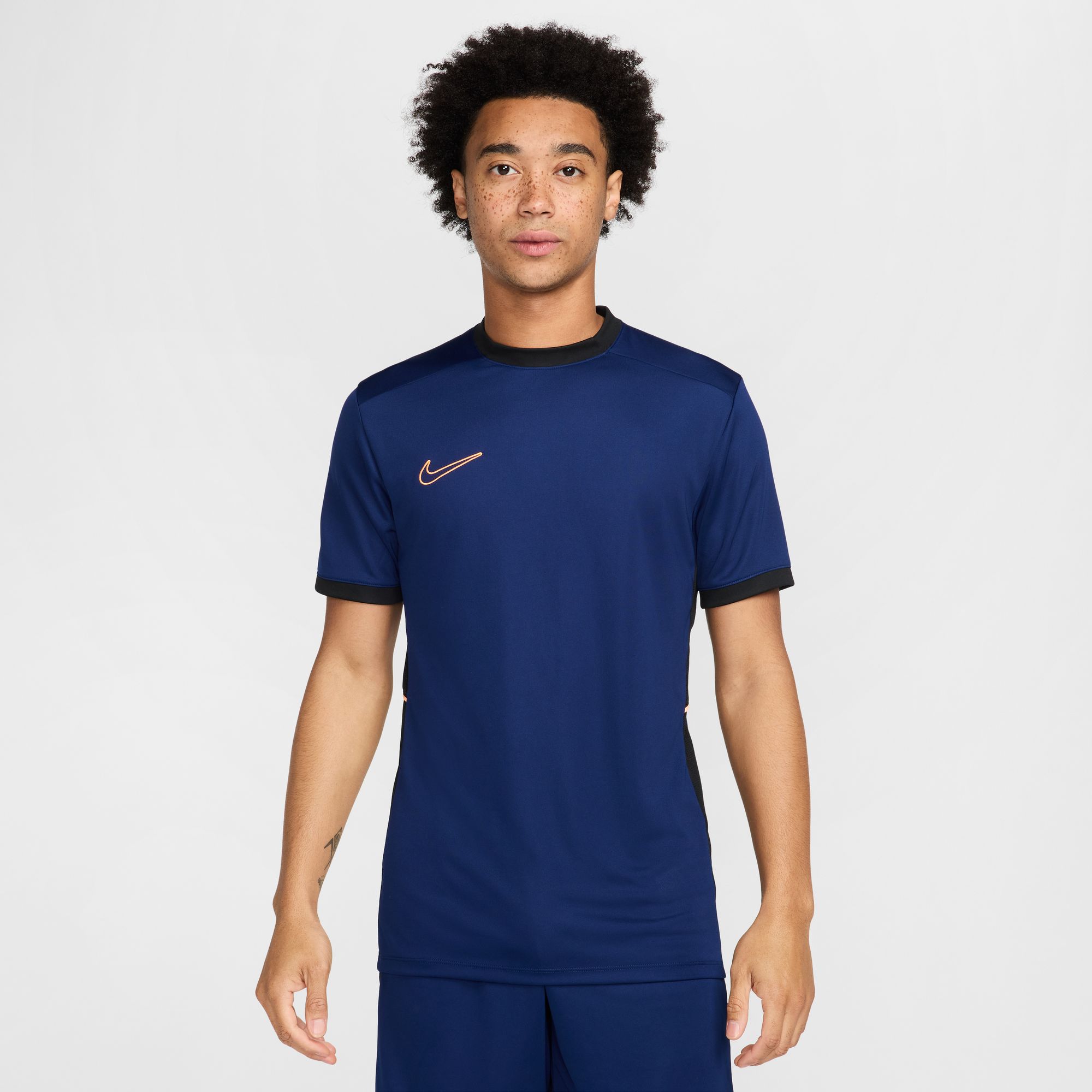 NIKE M NK DF ACD25 SS TOP BR BLUE VOID/BLACK/ORANGE PULSE