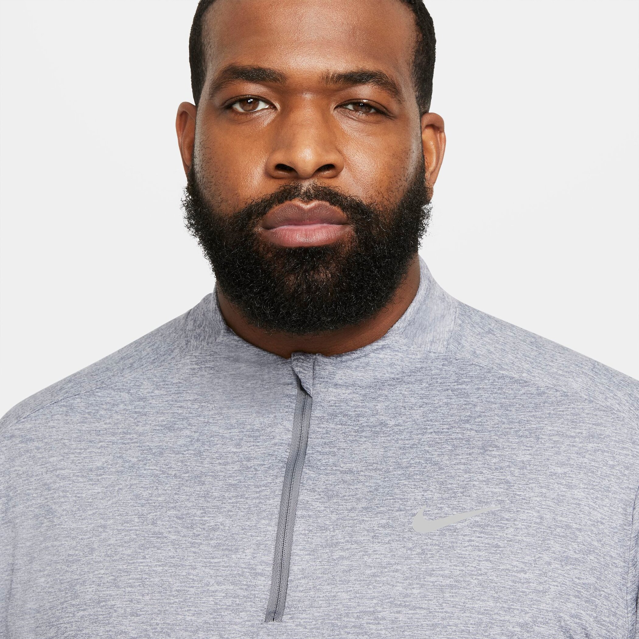 NIKE M NK DF ELMNT TOP HZ SMOKE GREY/GREY FOG/HTR/RE – Bild 6