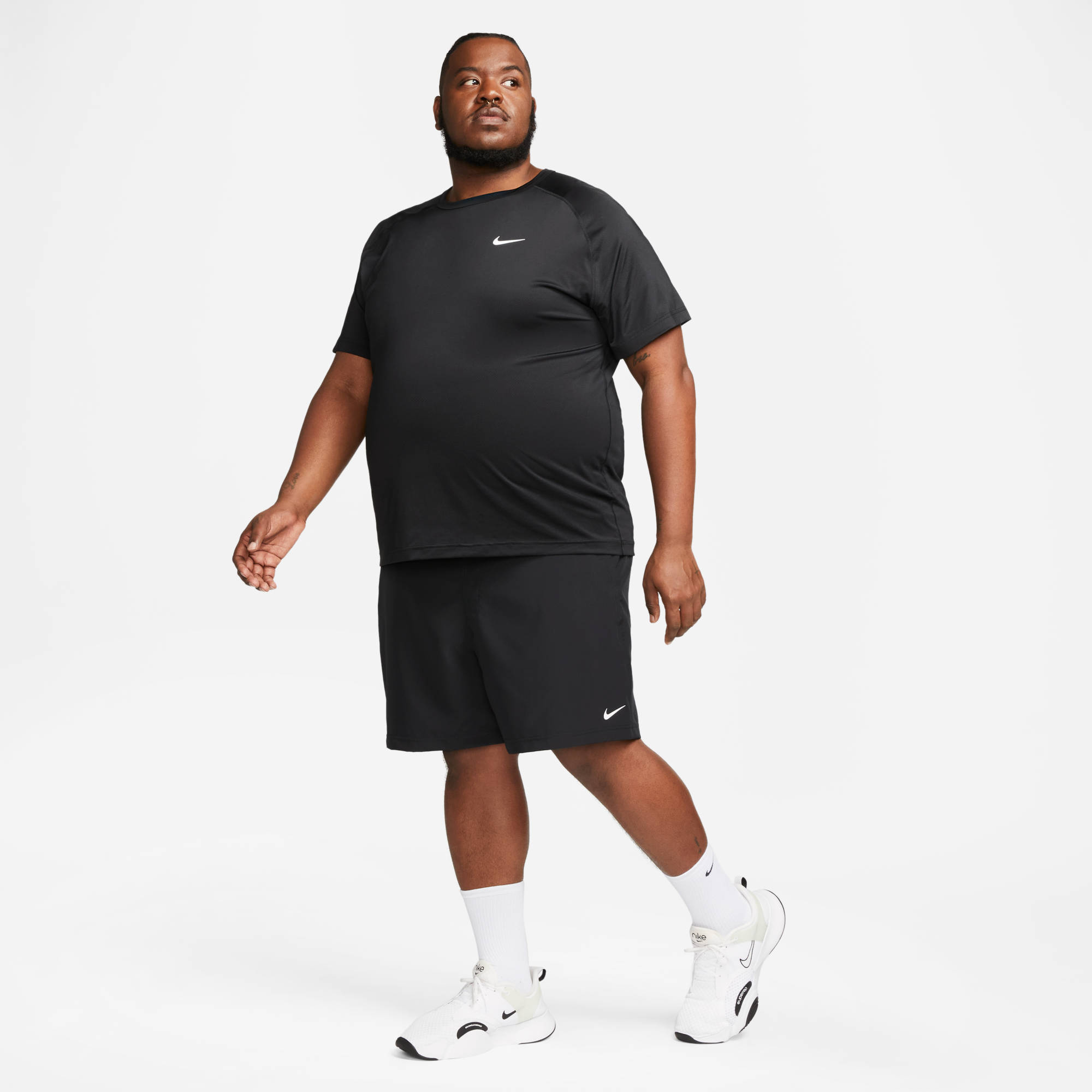 NIKE M NK DF FORM 7IN UL SHORT BLACK/WHITE – Bild 6