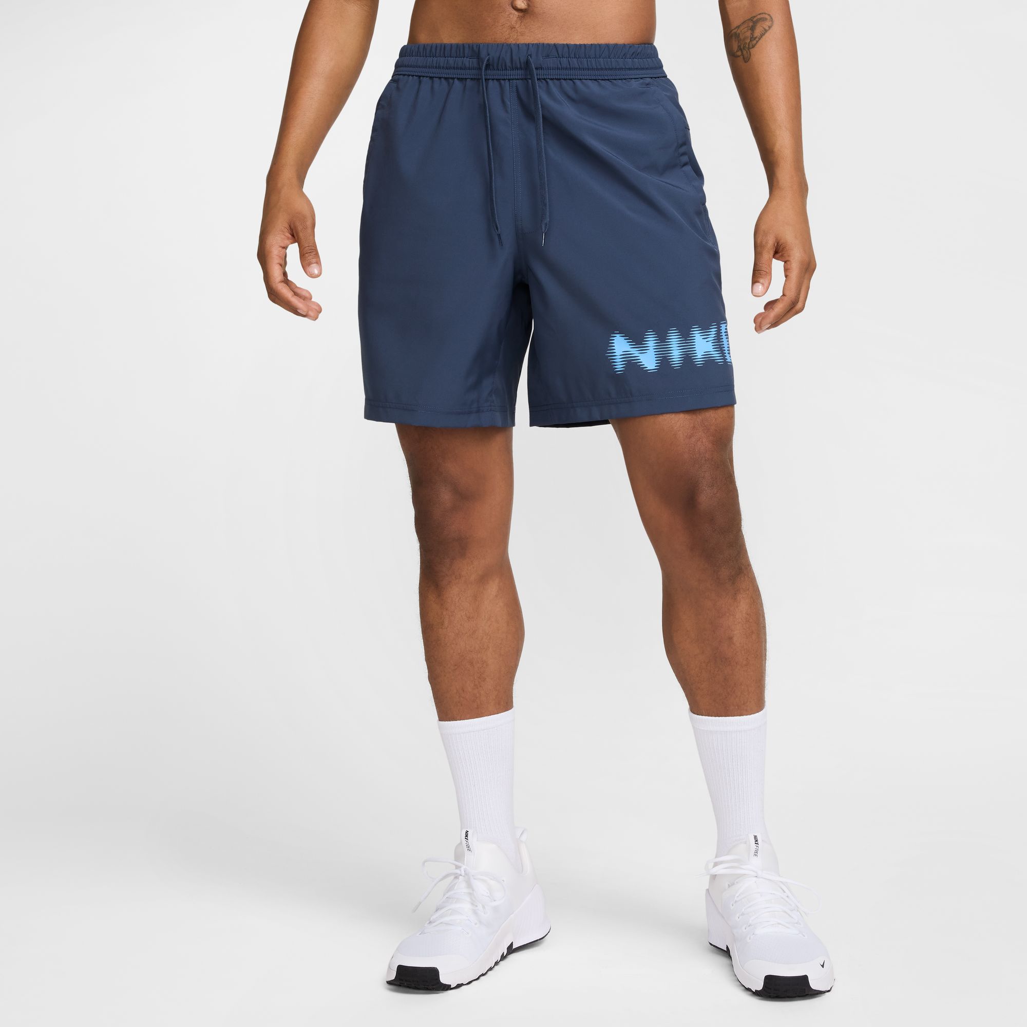 NIKE M NK DF FORM 7IN UL SHORT SWOO THUNDER BLUE/BLACK