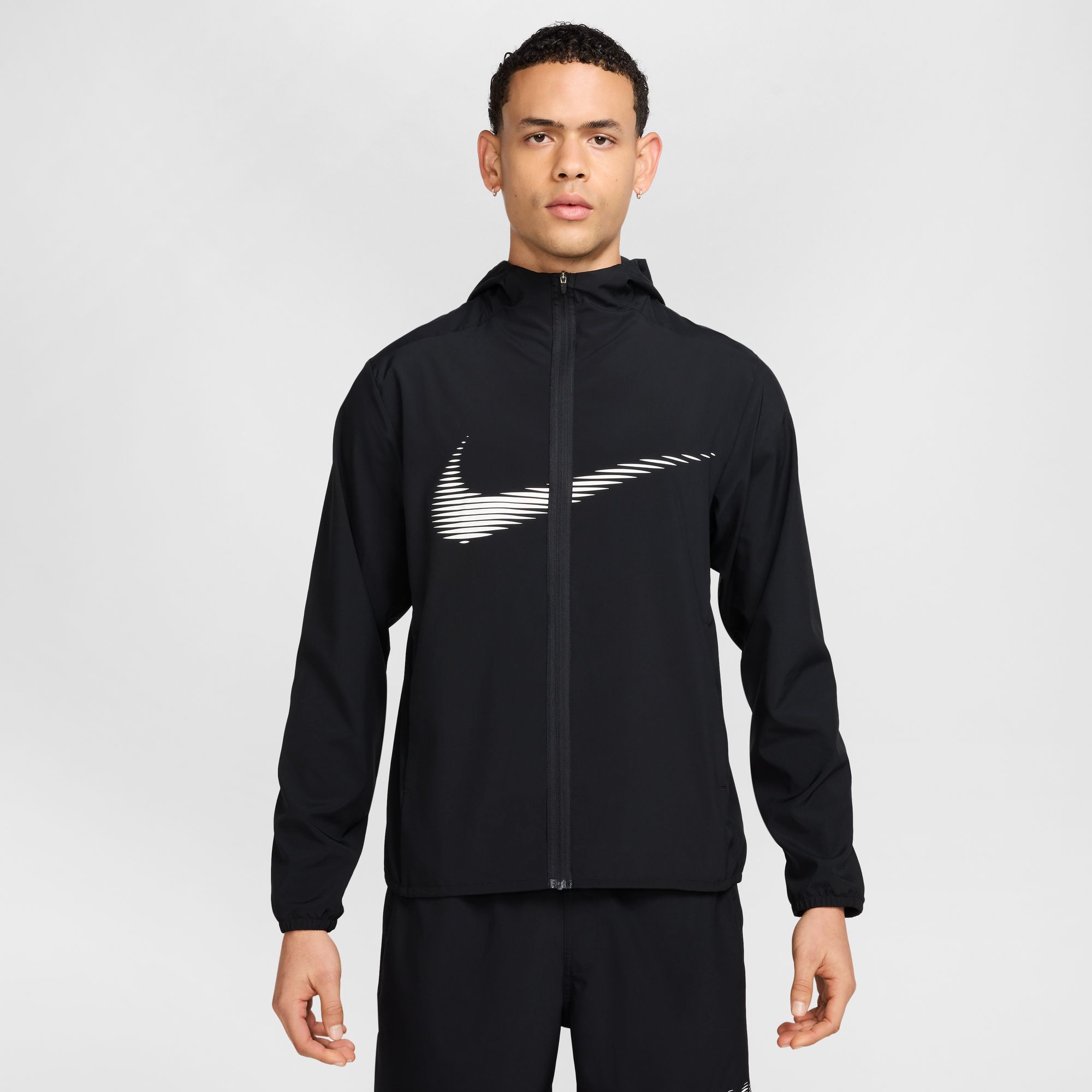 NIKE M NK DF FORM HD JKT SWOOSH BLACK
