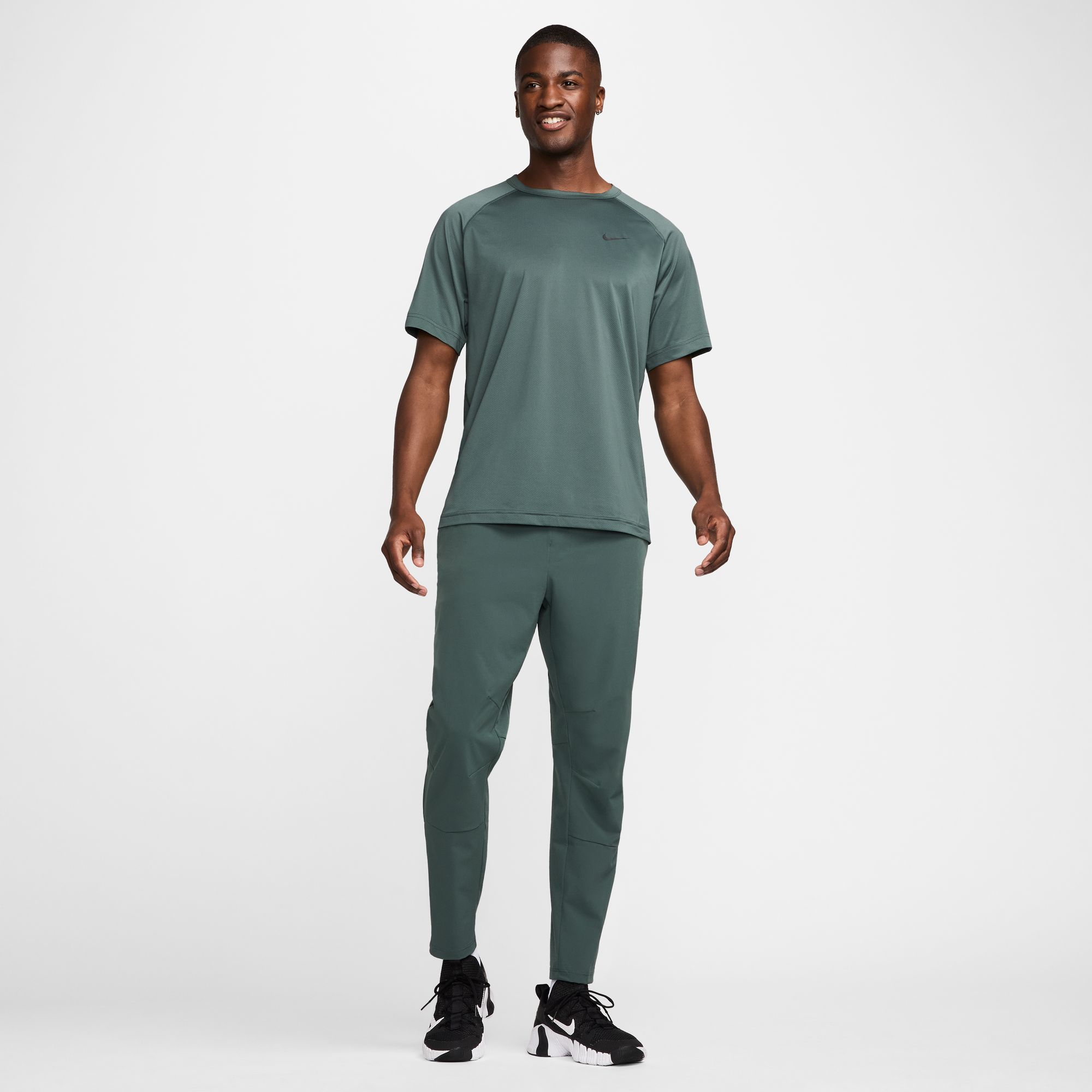 NIKE M NK DF READY SS VINTAGE GREEN/BLACK – Bild 4