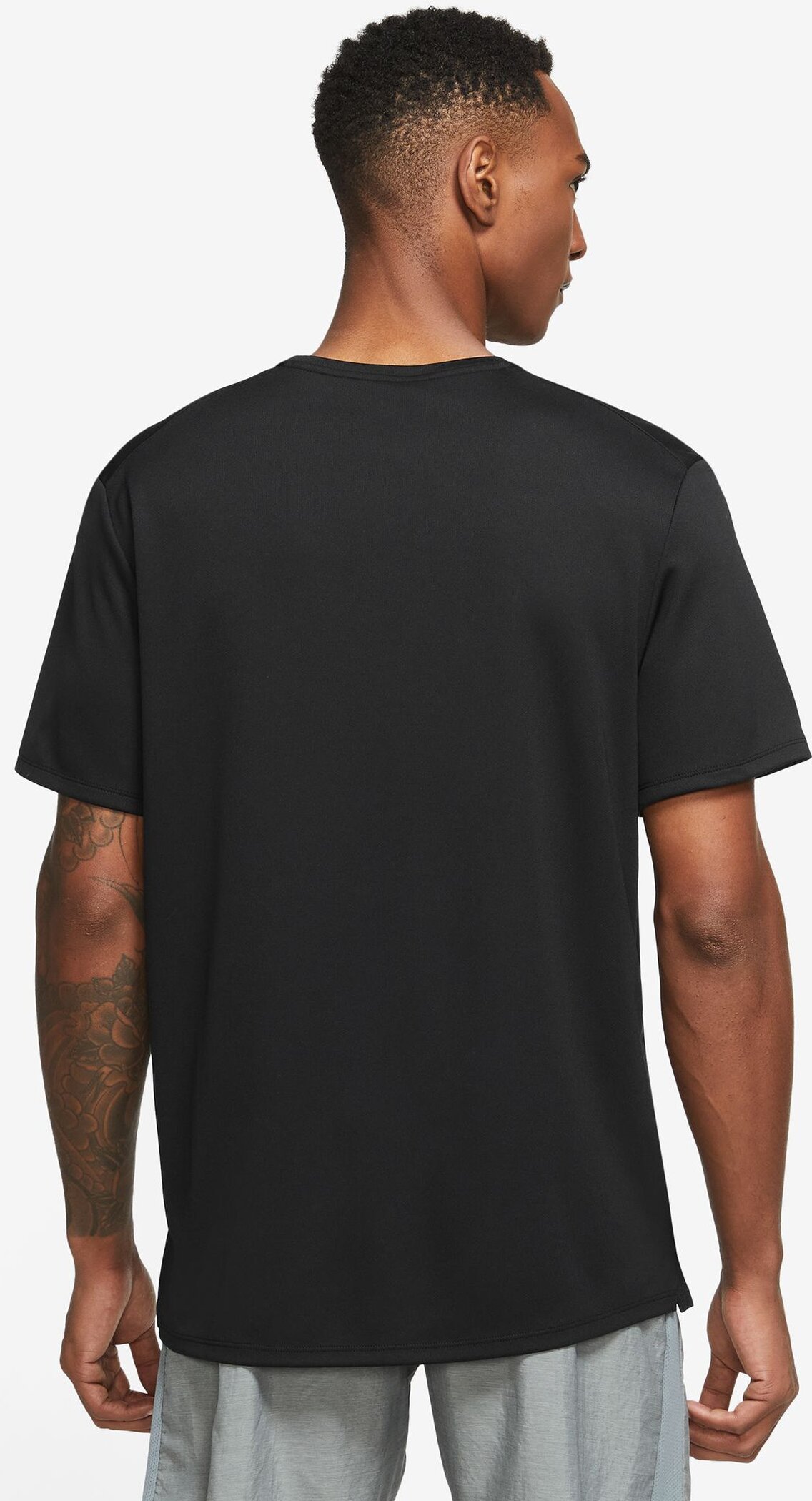 NIKE M NK DF RUN DVN MILER SS BLACK/REFLECTIVE SILV – Bild 2