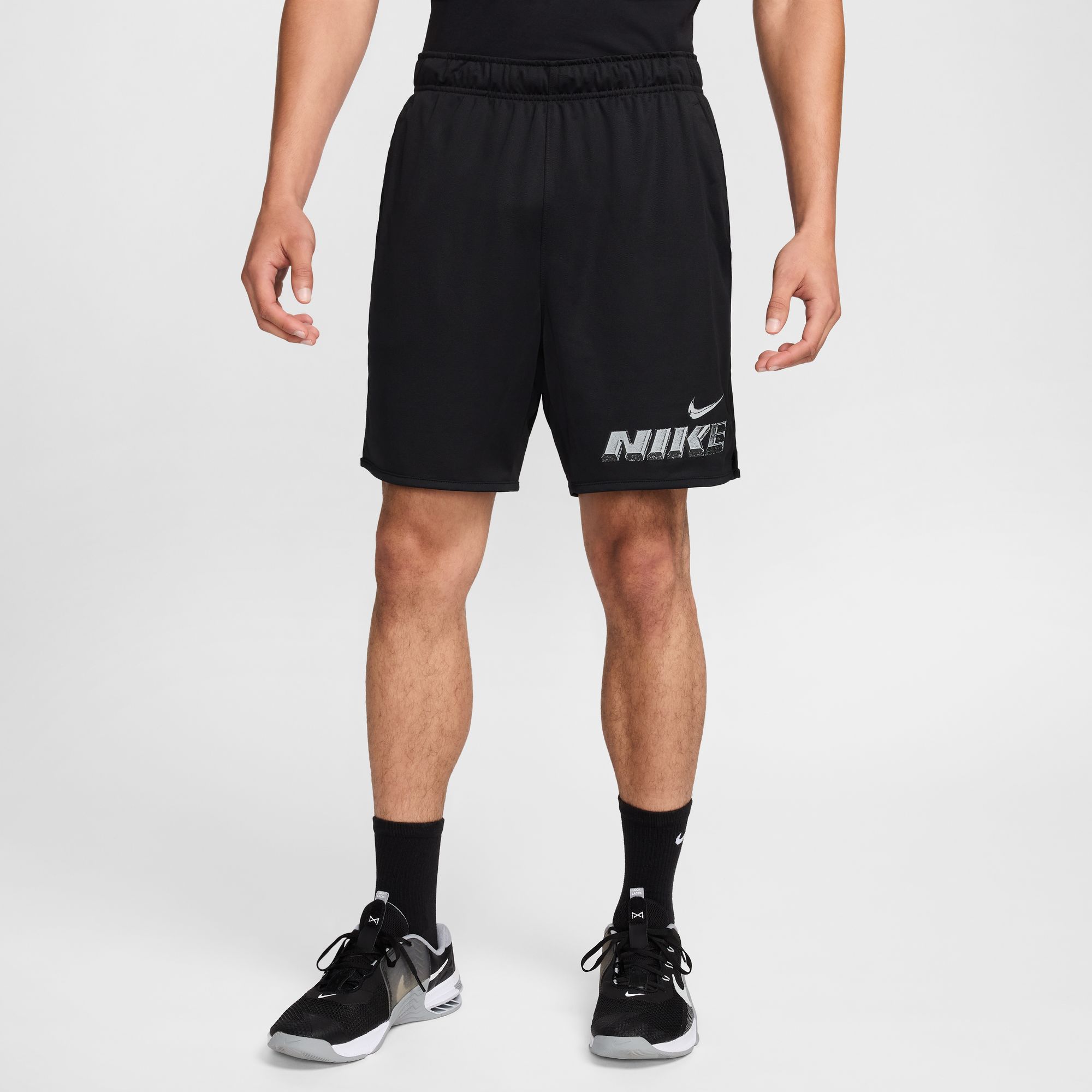 NIKE M NK DF TOTALITY GFX SHORT 7UL BLACK/BLACK