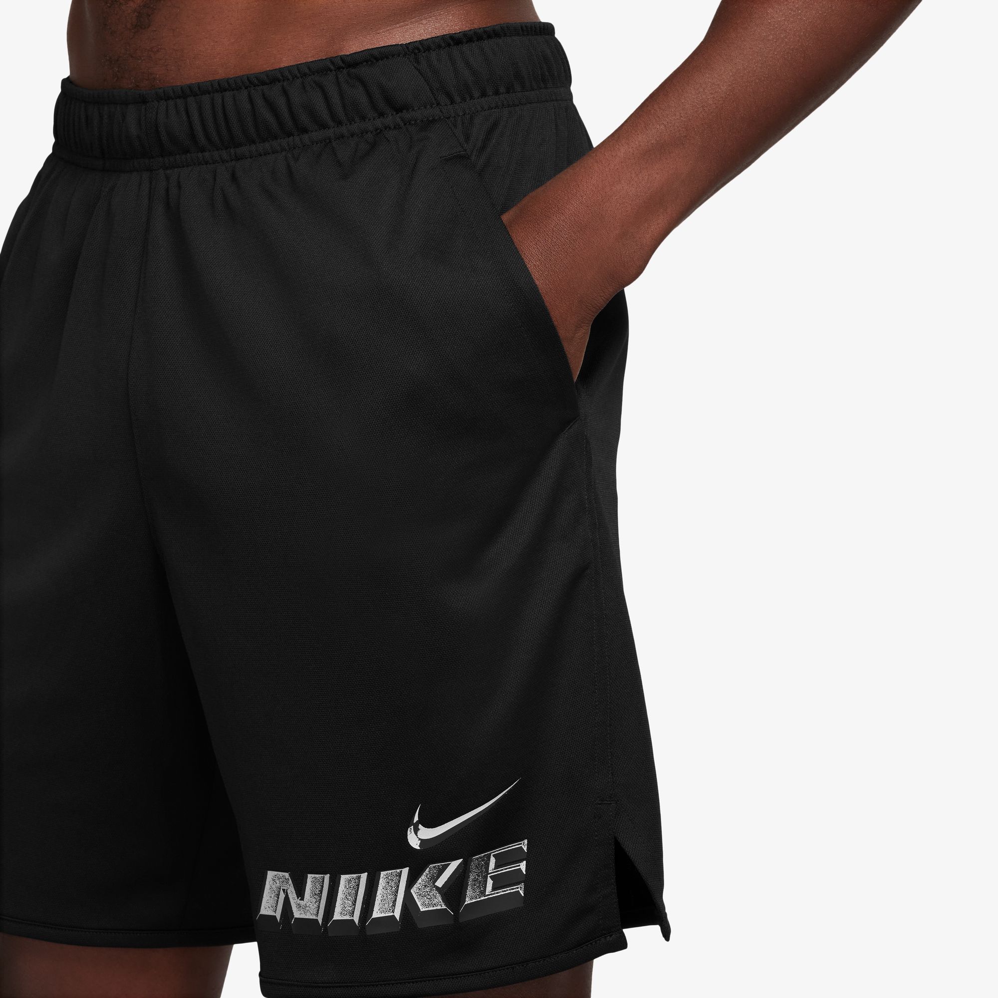 NIKE M NK DF TOTALITY GFX SHORT 7UL BLACK/BLACK – Bild 4