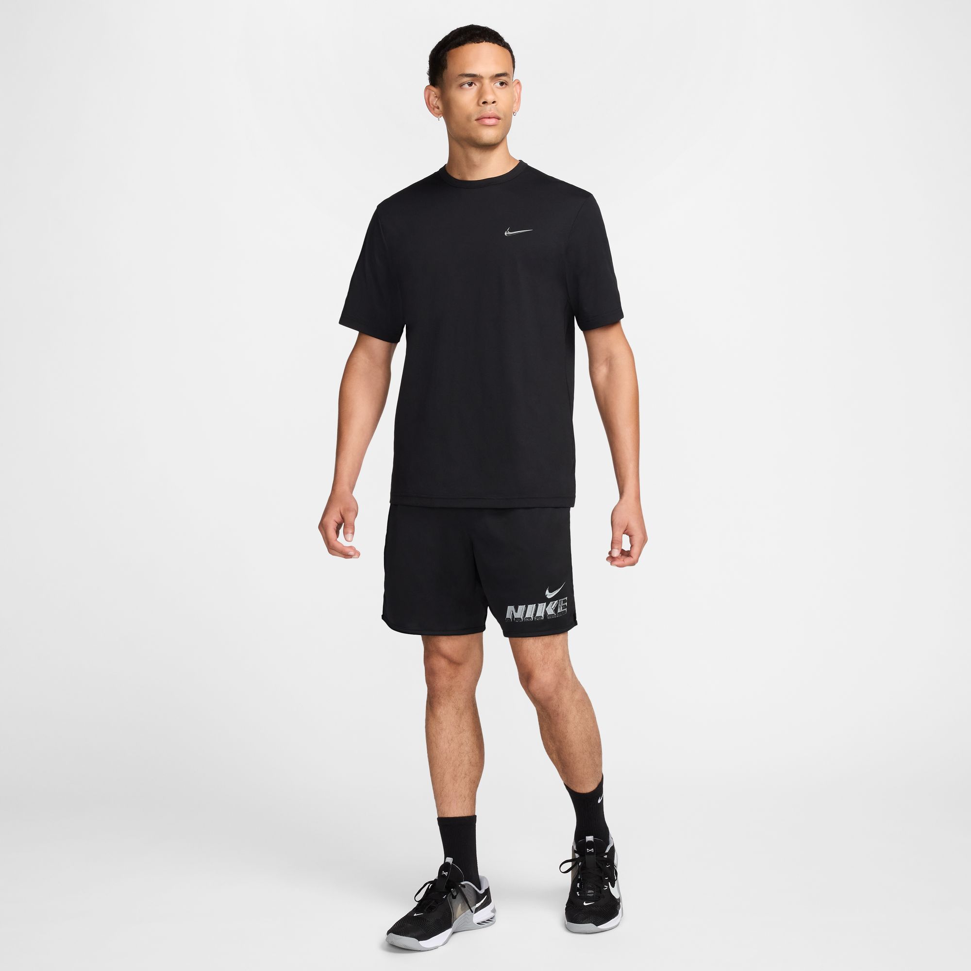 NIKE M NK DF TOTALITY GFX SHORT 7UL BLACK/BLACK – Bild 8