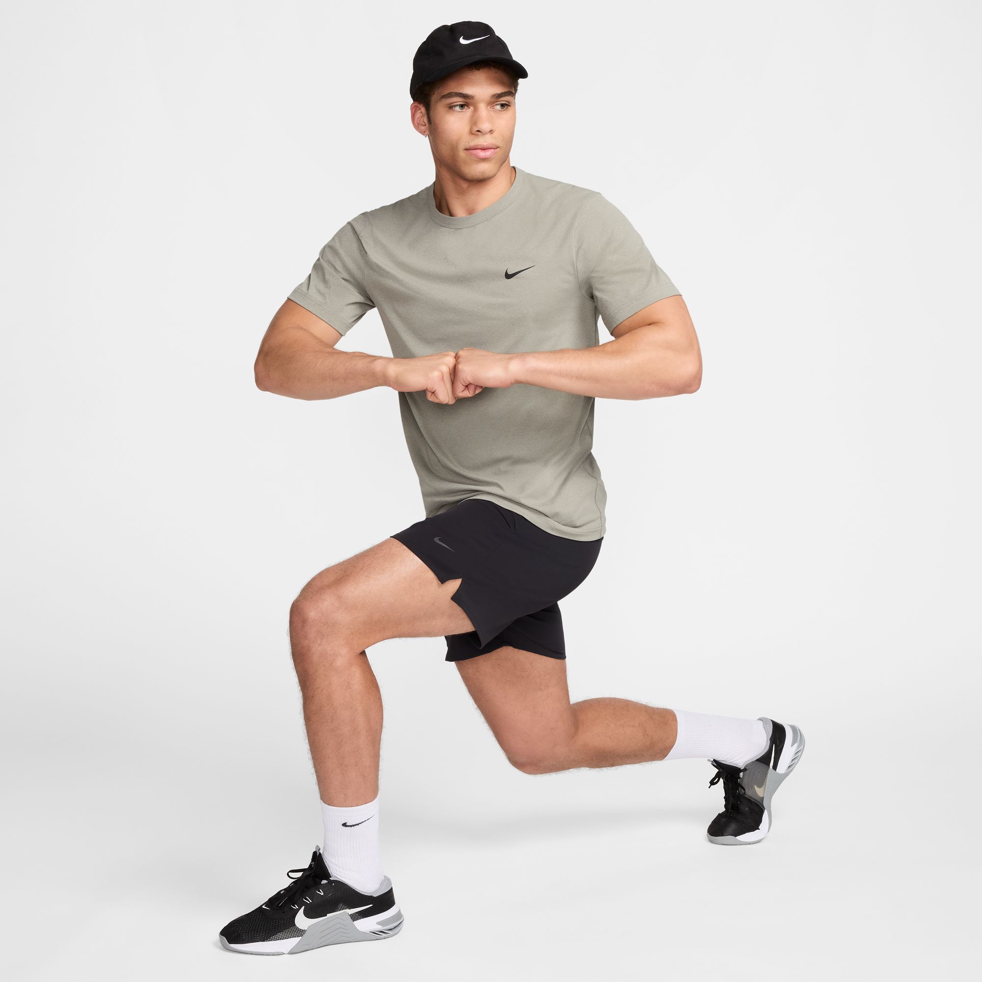 NIKE M NK DF UV HYVERSE SS DARK STUCCO/BLACK – Bild 4