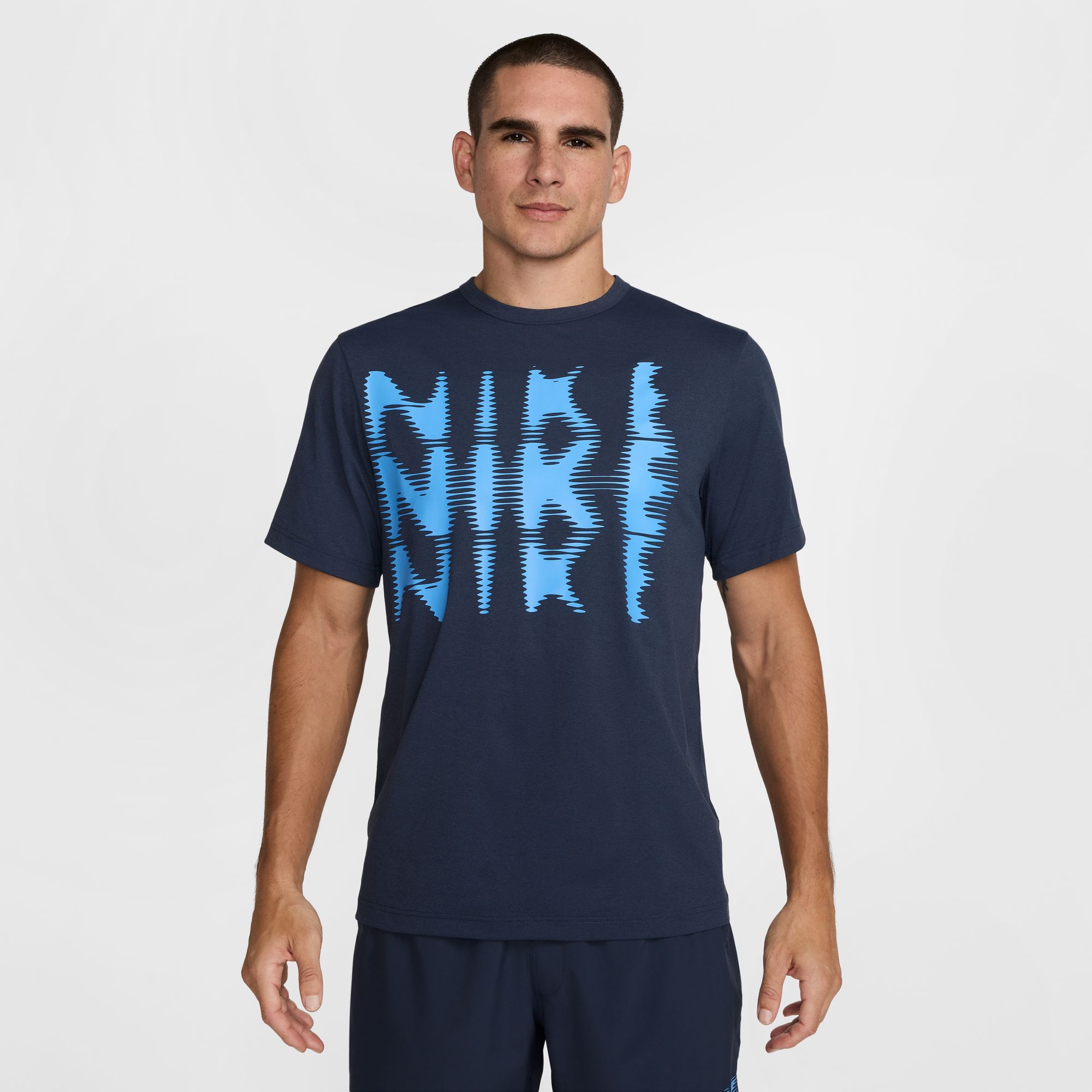 NIKE M NK DF UV HYVERSE SS SWOOSH THUNDER BLUE/BLACK