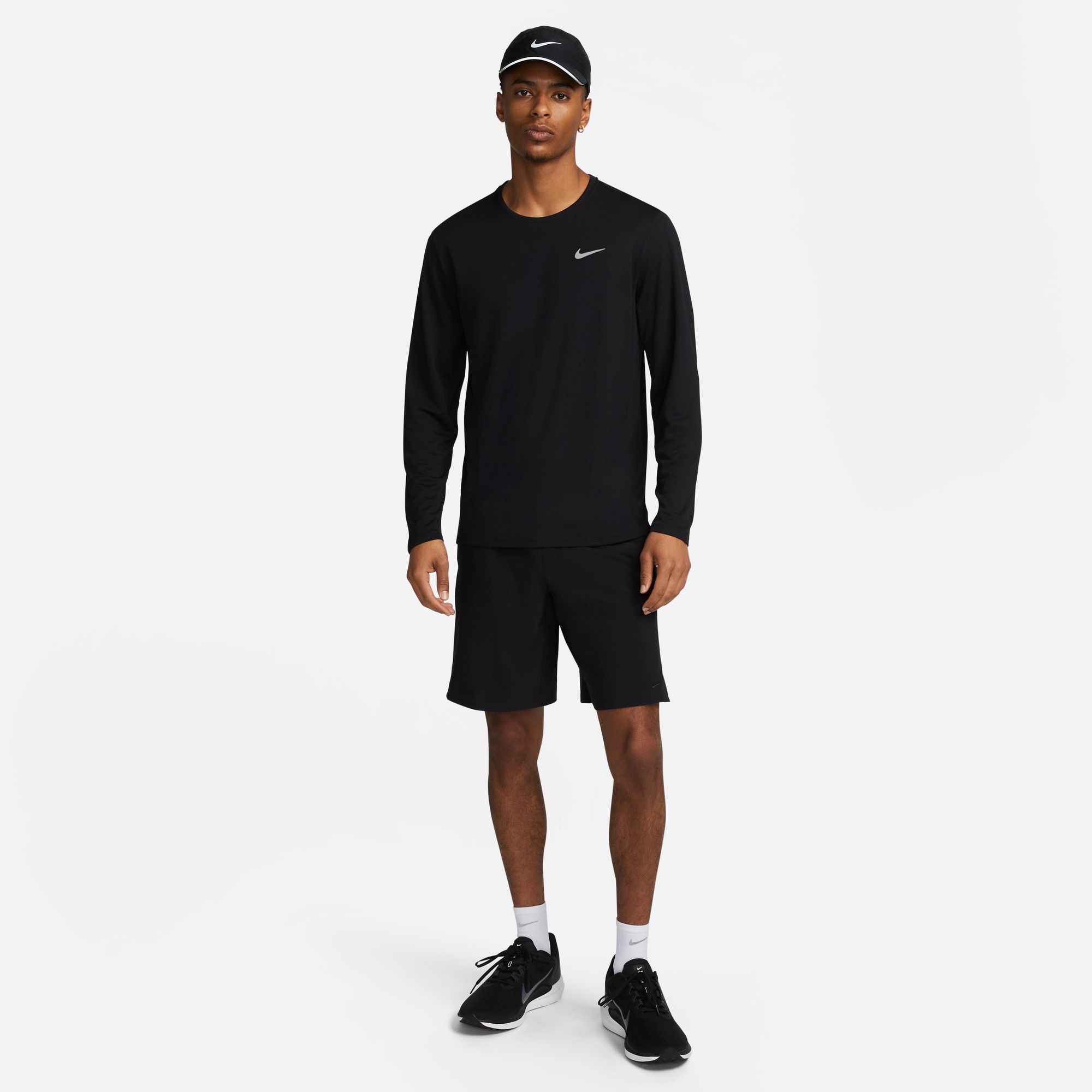 NIKE M NK DF UV MILER TOP LS BLACK/REFLECTIVE SILV – Bild 5
