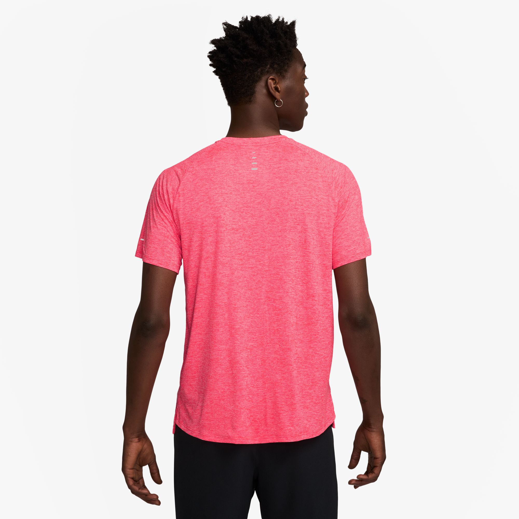 NIKE M NK DFADV STRIDE SS TOP BRIGHT CRIMSON/HTR/REFLECTIVE – Bild 2