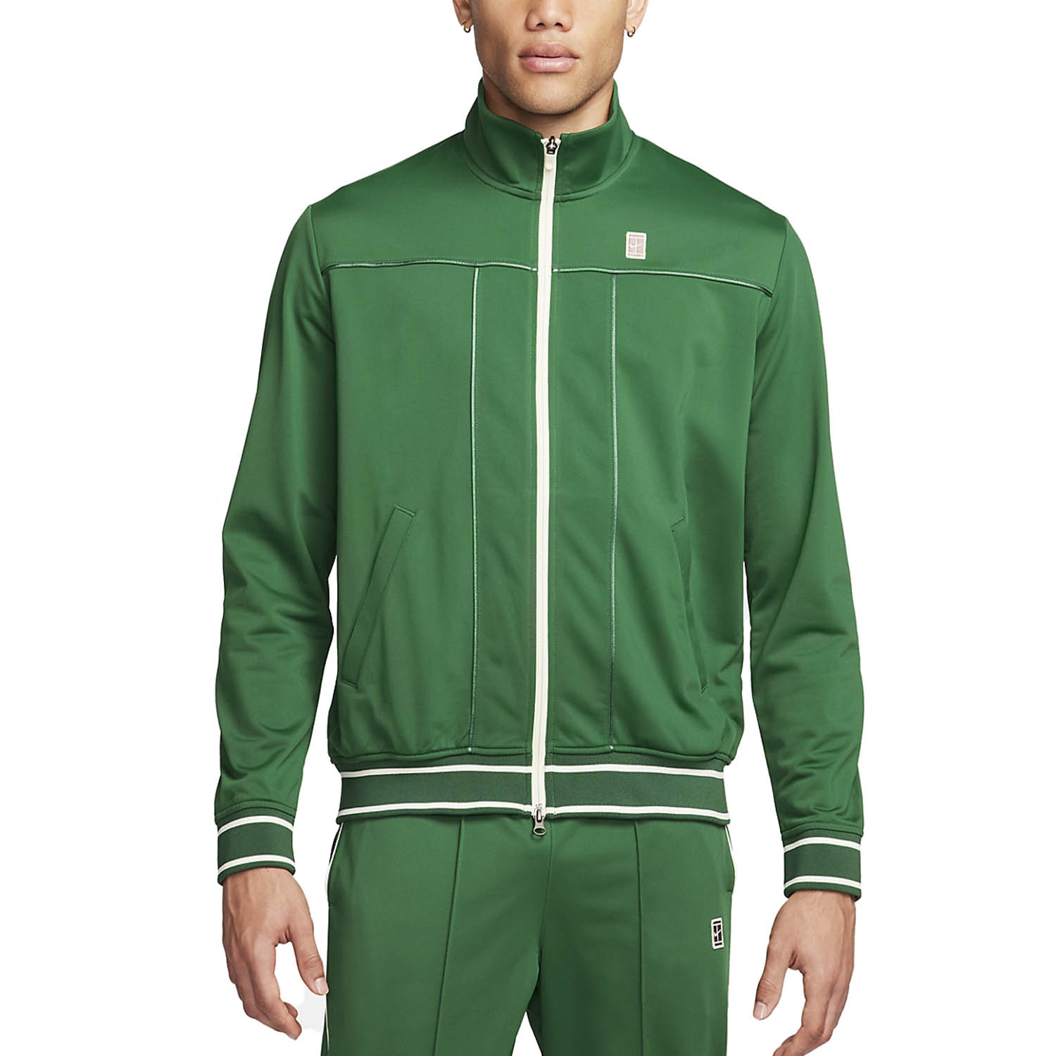 NIKE M NKCT HERITAGE SUIT JKT GORGE GREEN/COCONUT MILK