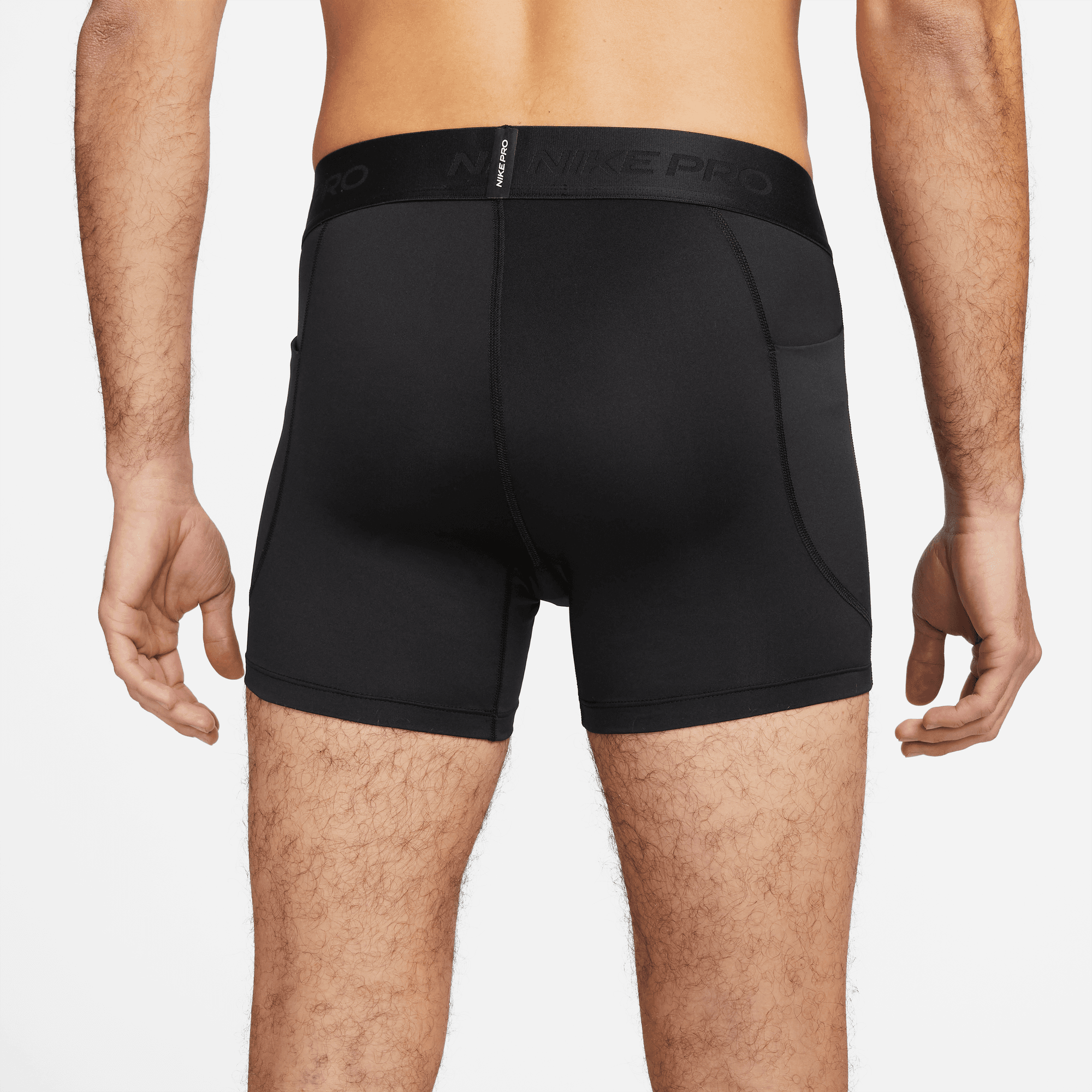 NIKE M NP DF SHORT 5 IN BLACK/WHITE – Bild 3