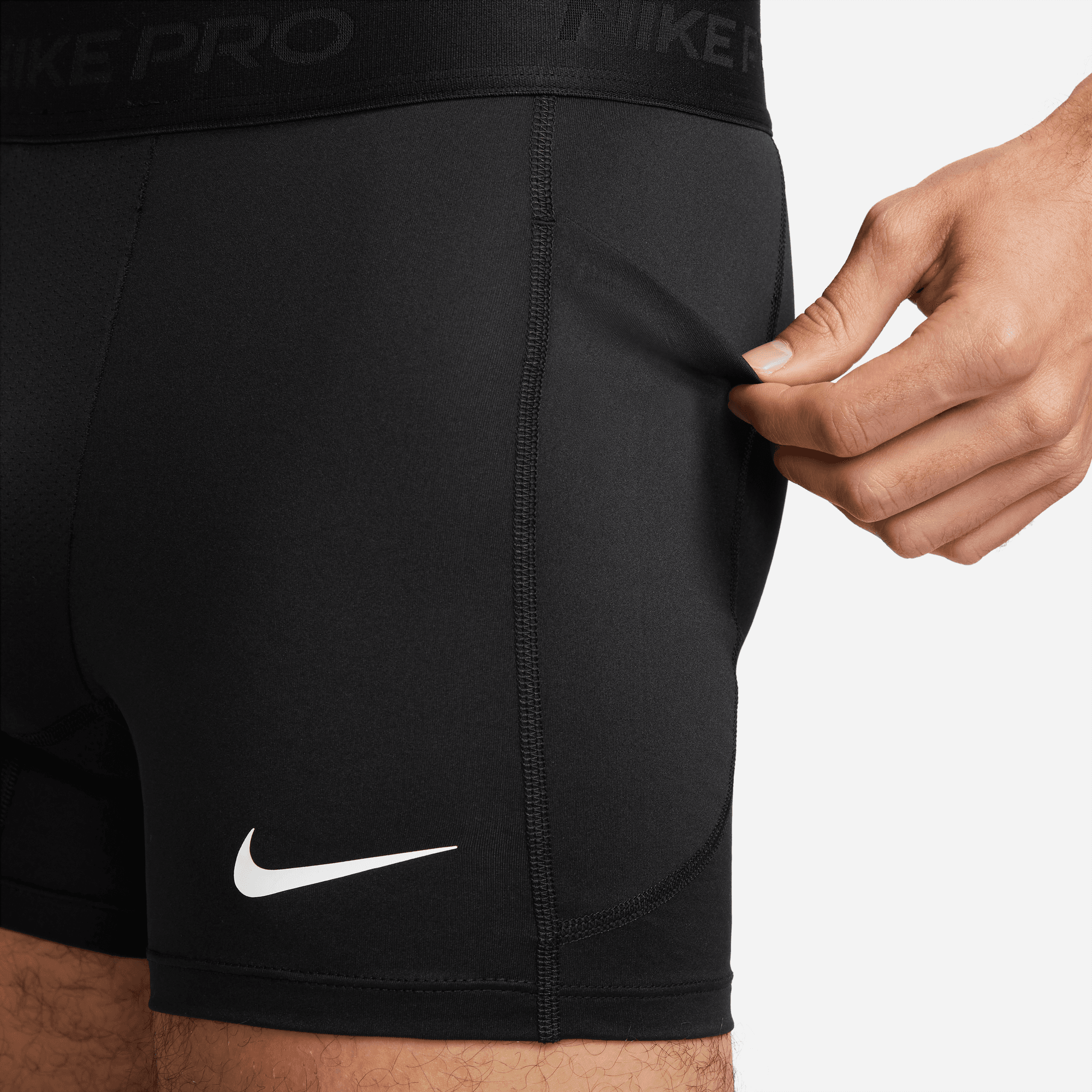 NIKE M NP DF SHORT 5 IN BLACK/WHITE – Bild 5