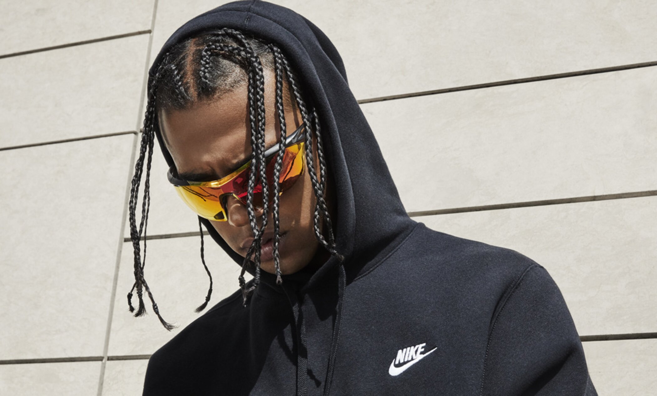 NIKE M NSW CLUB HOODIE PO BB BLACK/BLACK/WHITE – Bild 3