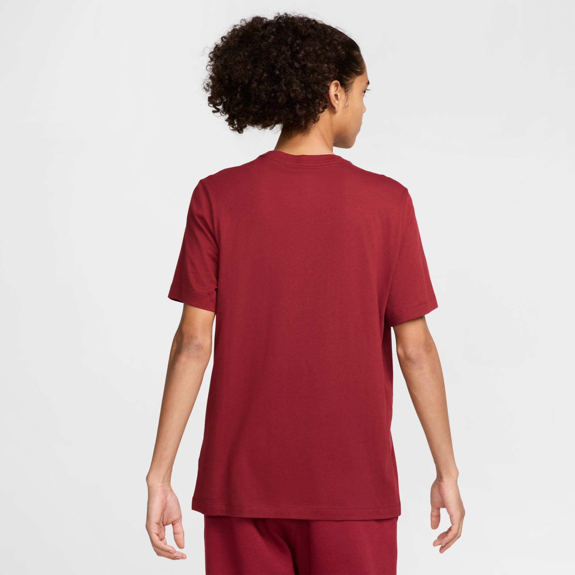 NIKE M NSW CLUB TEE TEAM RED/WHITE – Bild 3
