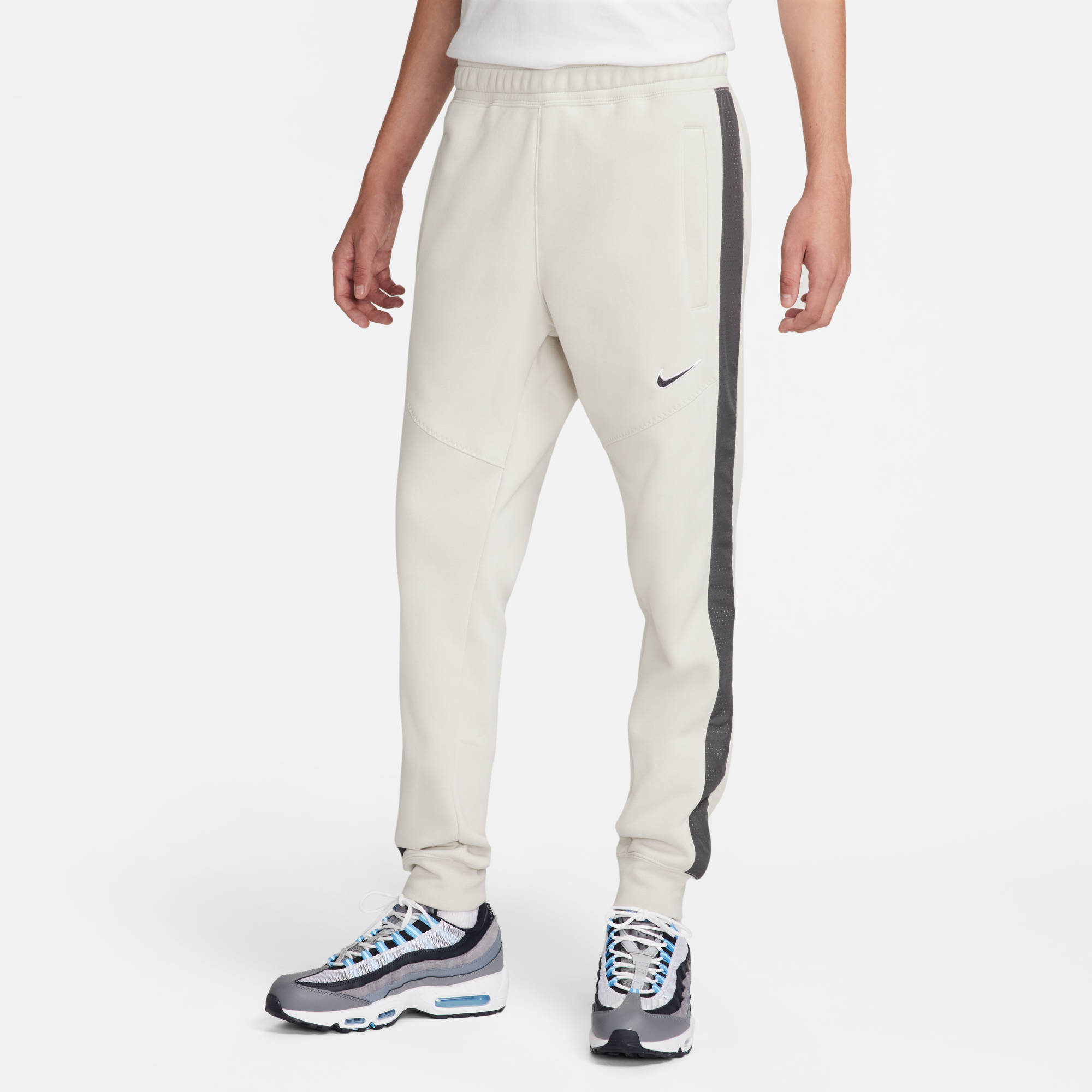 NIKE M NSW SP FLC JOGGER BB LIGHT BONE/IRON GREY