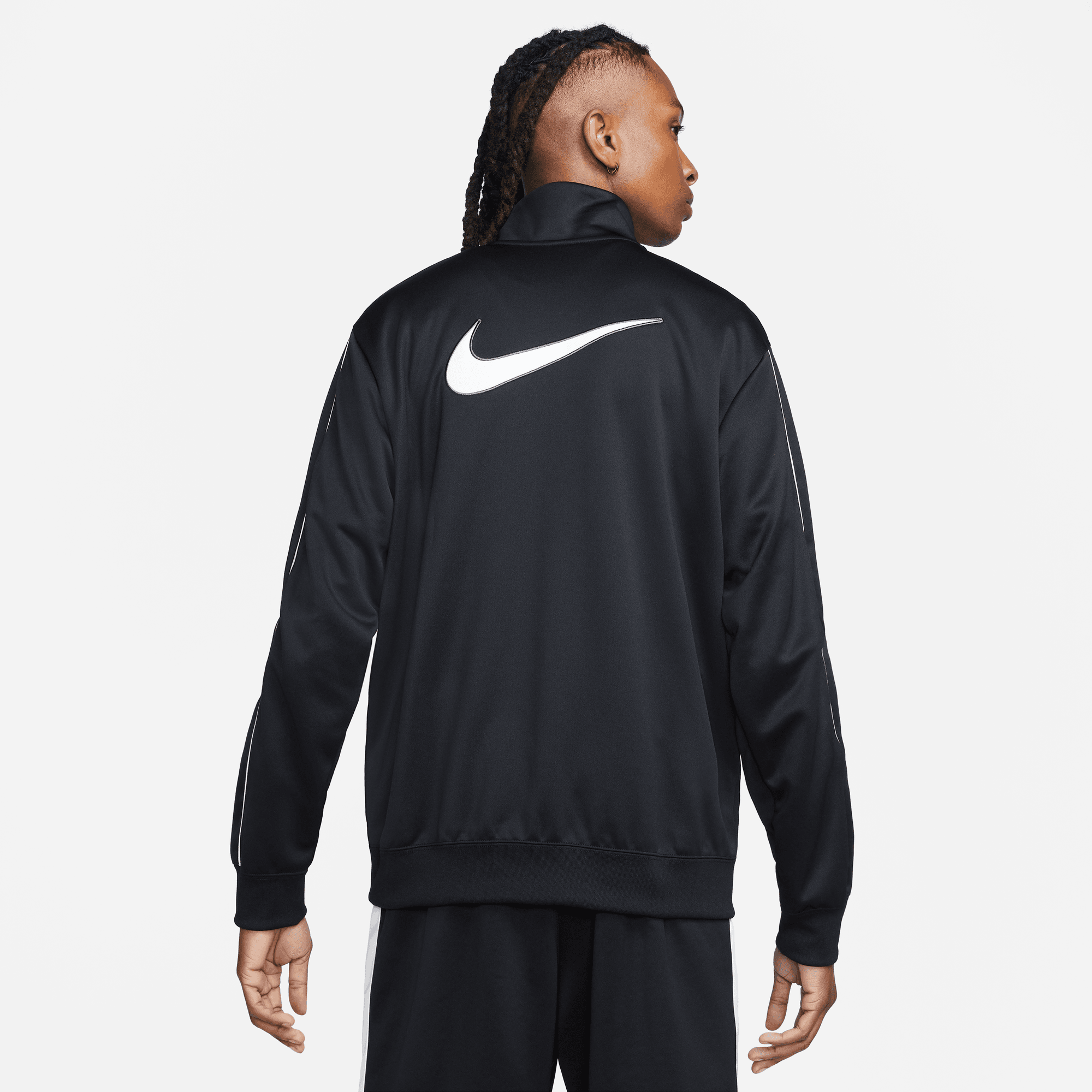 NIKE M NSW SP PK TRACKTOP BLACK/WHITE – Bild 2