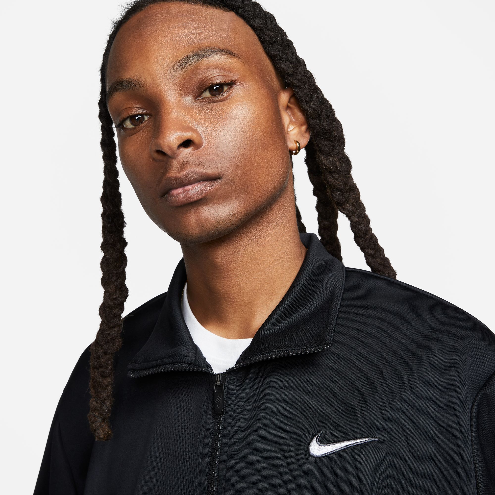 NIKE M NSW SP PK TRACKTOP BLACK/WHITE – Bild 3