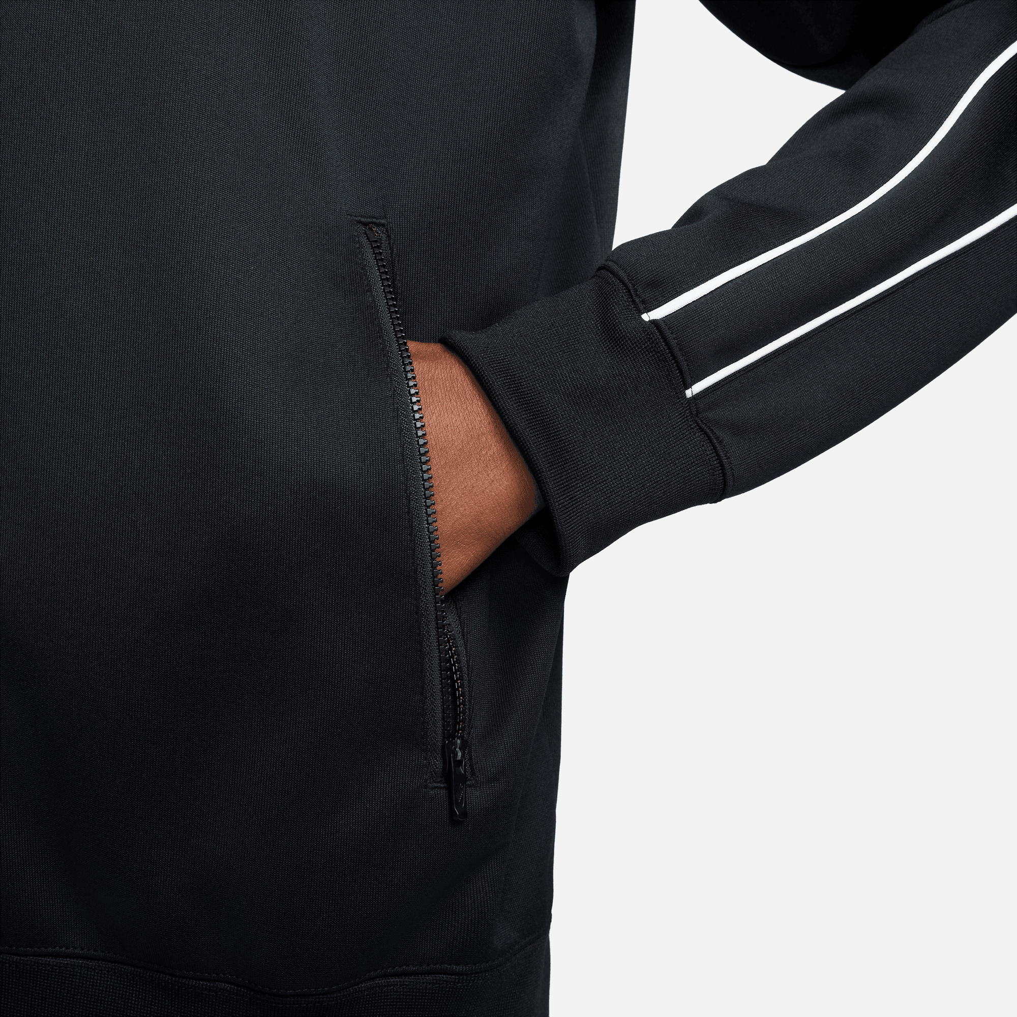 NIKE M NSW SP PK TRACKTOP BLACK/WHITE – Bild 5